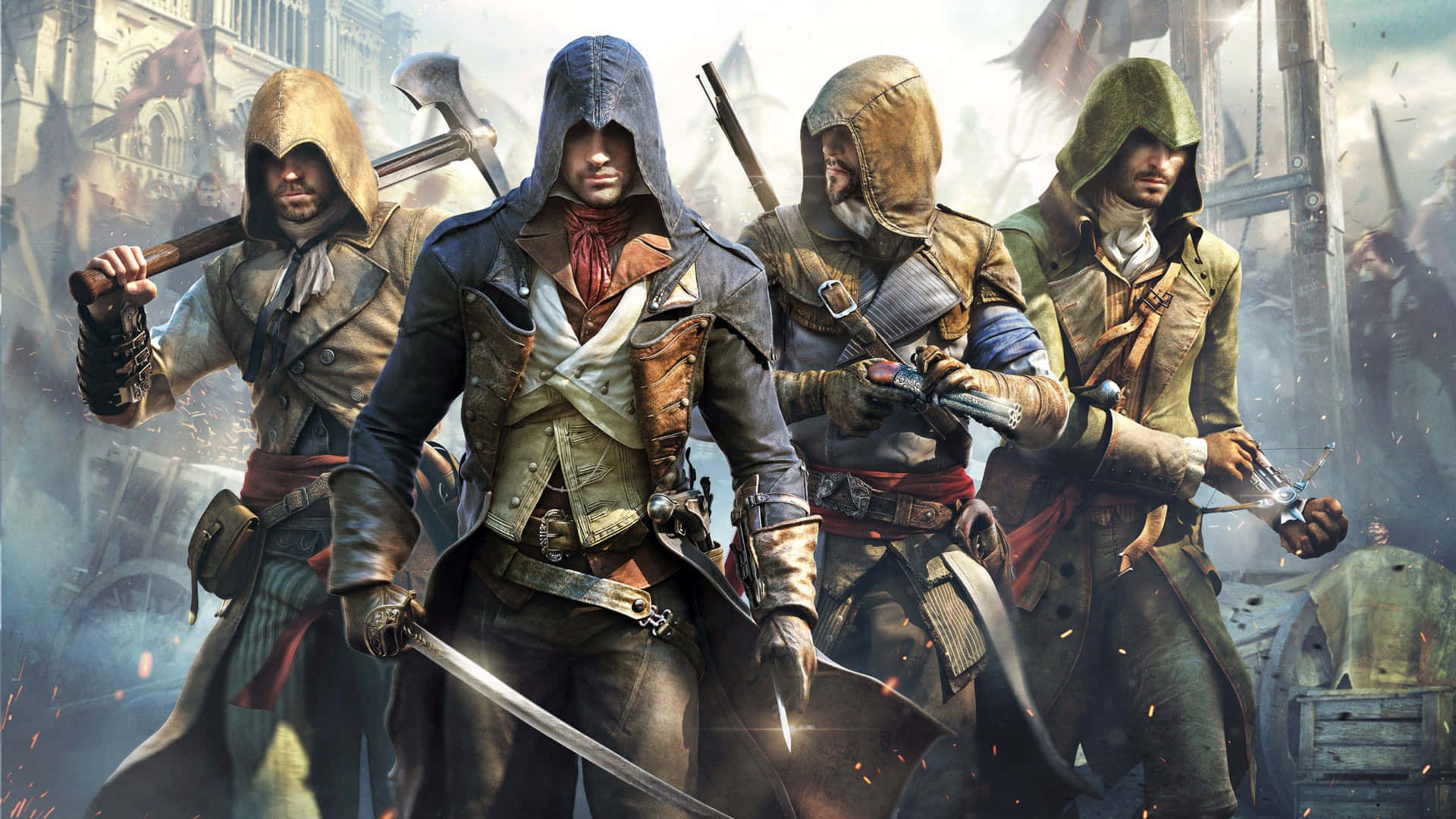 1920x1080 Download Arno Dorian as Master Assassin in the French Revolution Wallpaper