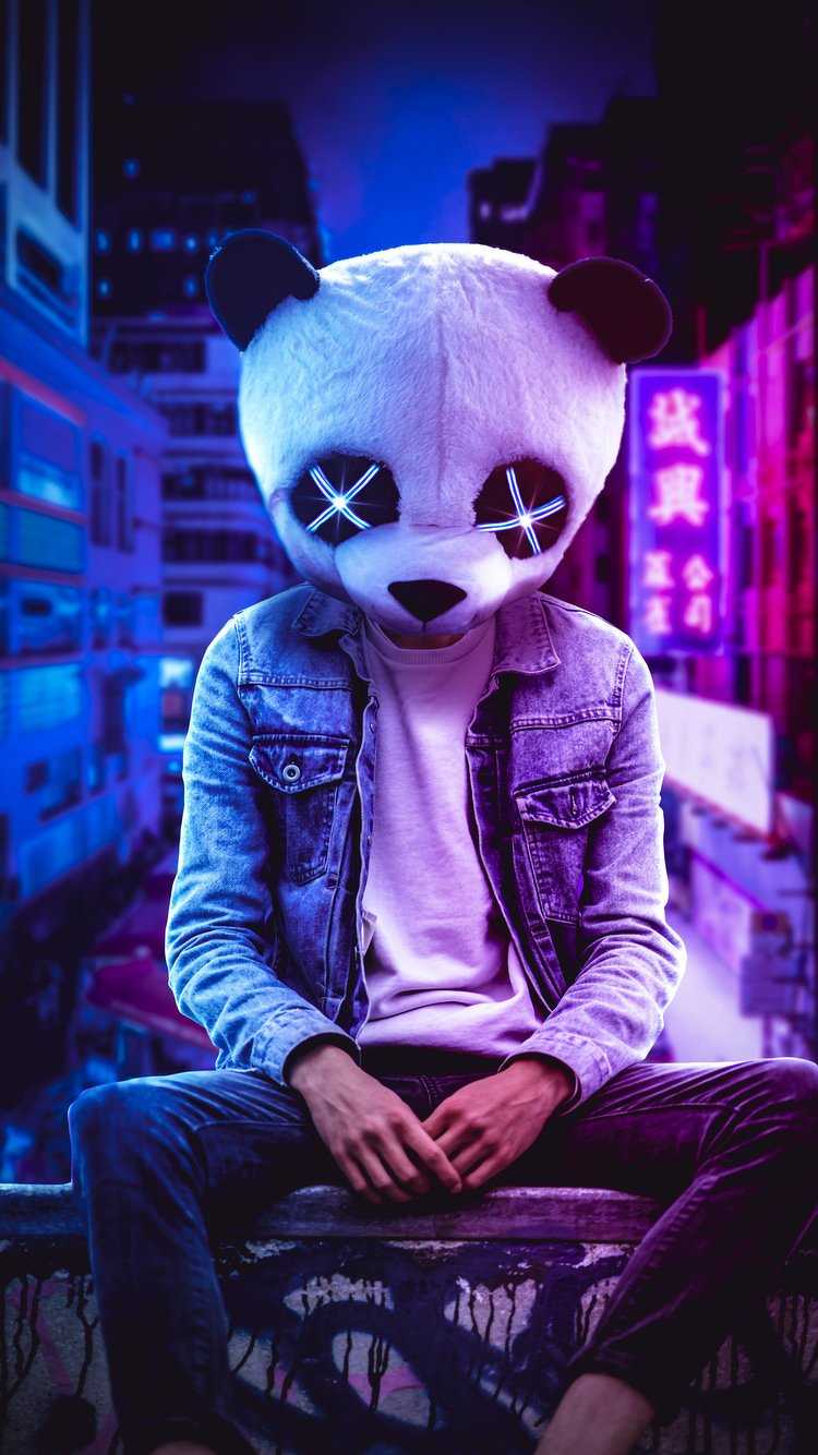 750x1334 Panda Art 4K HD Wallpaper (750x1334)