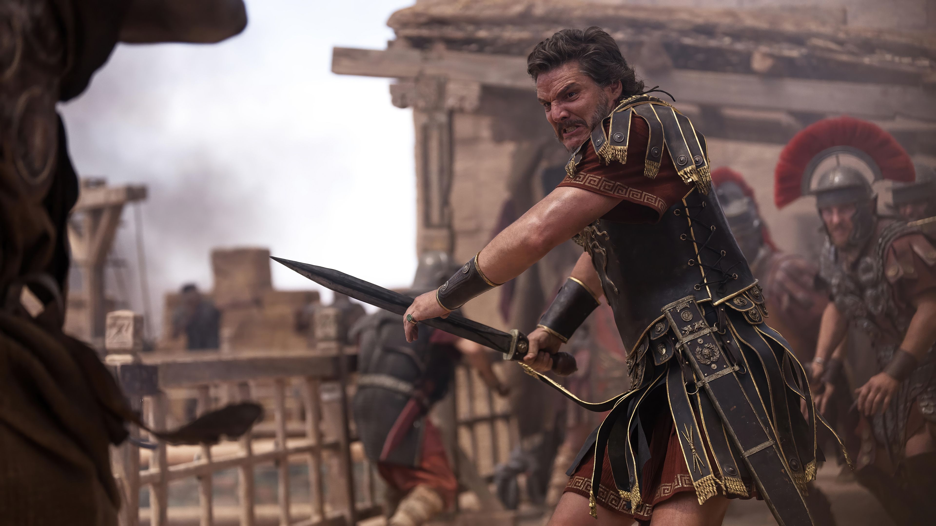 3840x2160 Gladiator 2 Pedro Pascal General Acacius Wallpaper 4K HD PC b