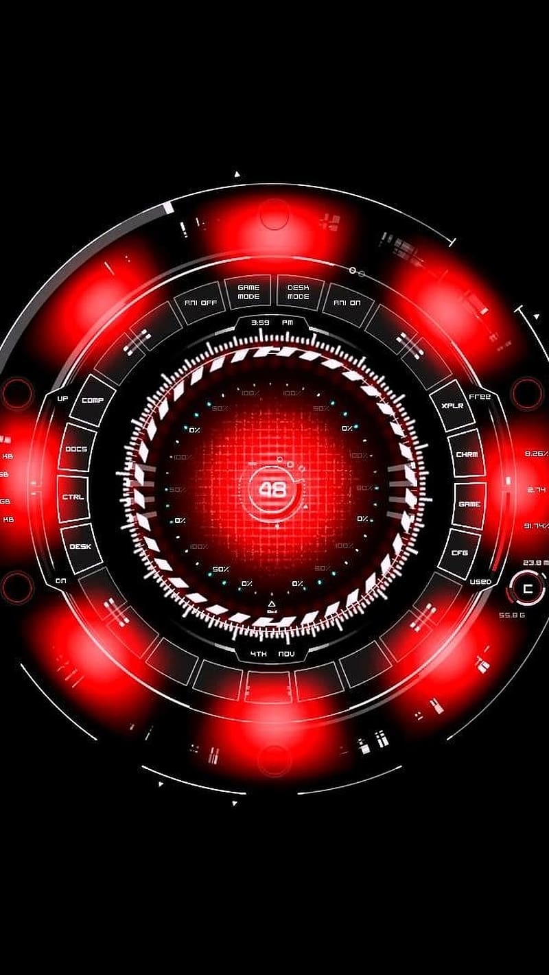 800x1421 J.a.r.v.i.s Live, Red AI Function, tony stark, iron man, HD phone wallpaper
