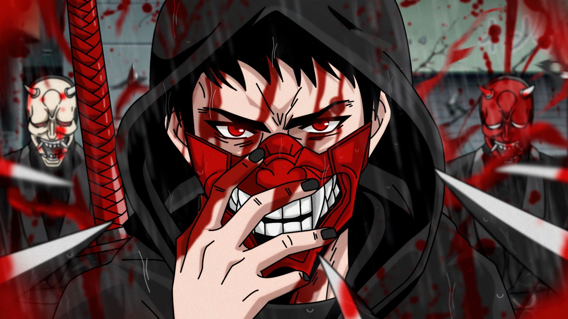 1920x1080 Ninja Wallpaper 4K, Mask, Kamui, 5K