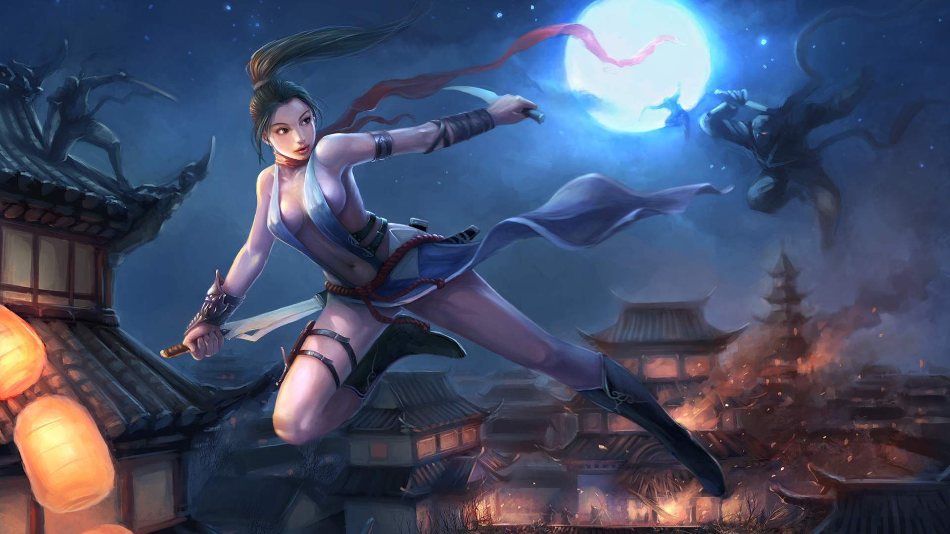 1920x1080 Ninja Girls Desktop wallpaper 640x480