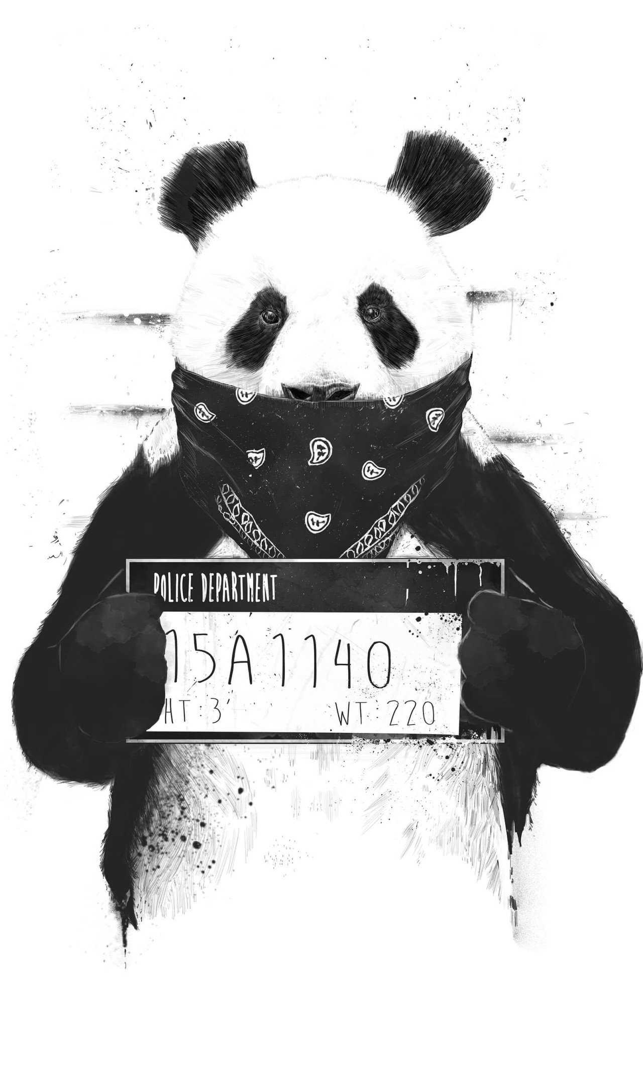 1280x2120 Bad Panda HD Wallpaper (1280x2120)