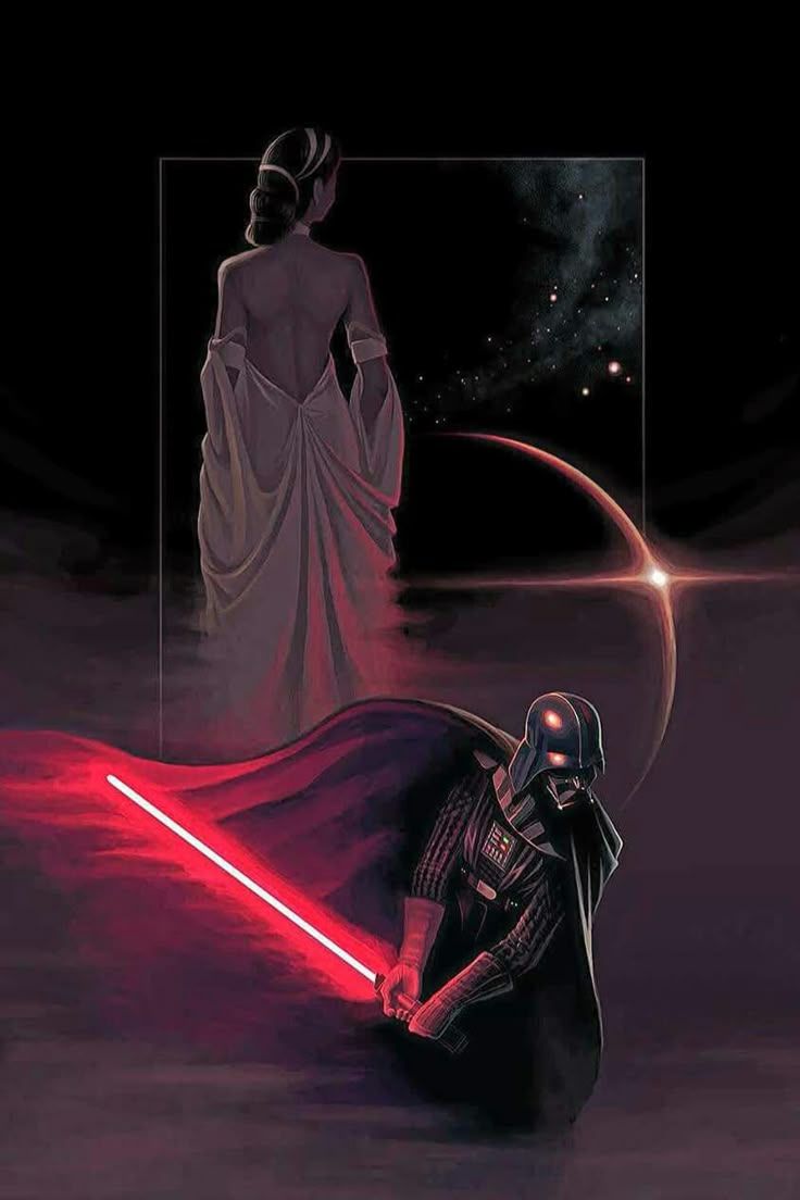 736x1104 Anakin and darth vader art. Darth vader and padme wallpaper, Dark side vs light side