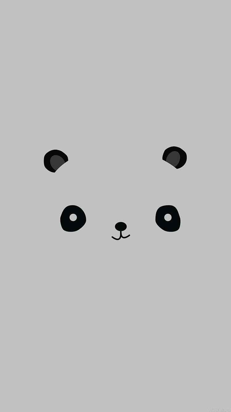 750x1334 Cute Minimal Panda Illust Art