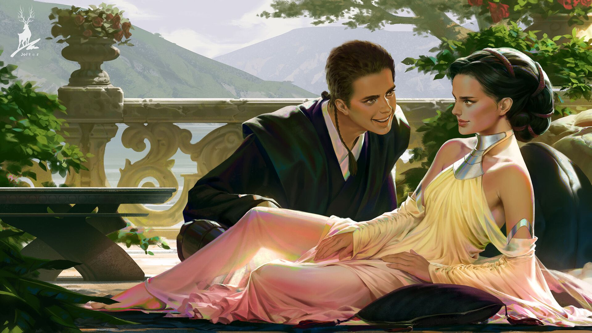1920x1080 Fondo de pantalla de PC La Guerra De Las Galaxias, Ciencia Ficción, Anakin Skywalker, Padme Amidala, Star Wars Episodio Ii: El Ataque De Los Clones, 476037