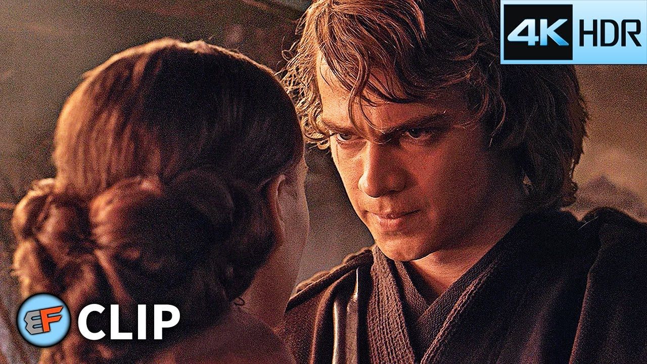 1280x720 Padme's Plea's Force Choke Scene. Star Wars Revenge of the Sith (2005) 4K HDR Movie Clip