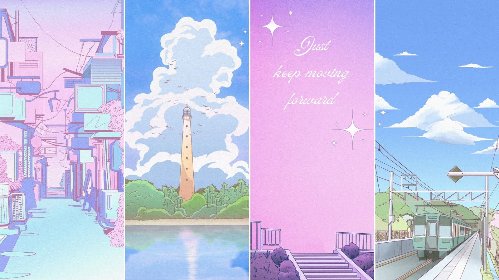 1600x900 Free customizable anime desktop wallpaper templates