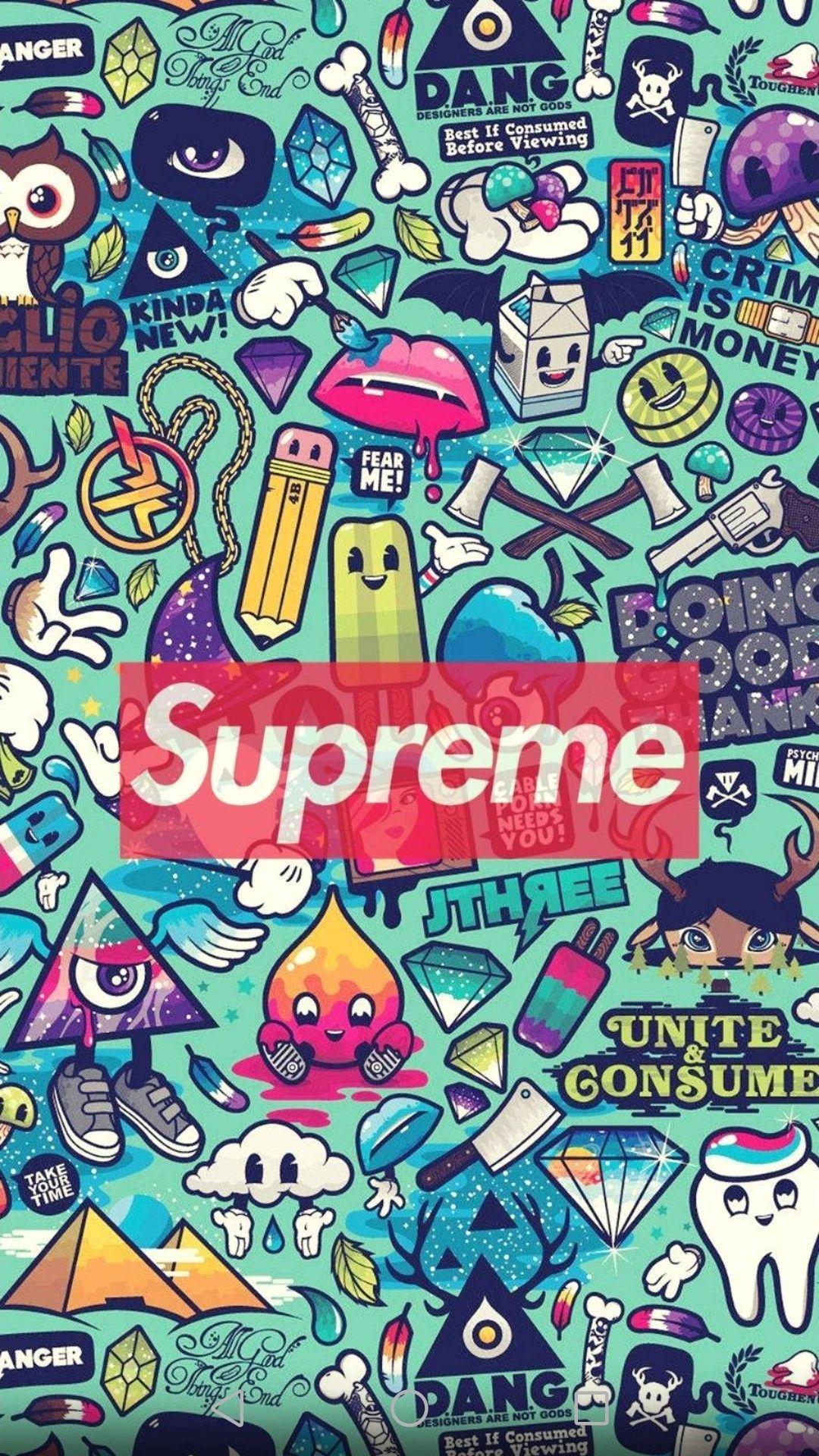 Hypebeast Supreme X Louis Vuitton iPhone Wallpapers Free Download