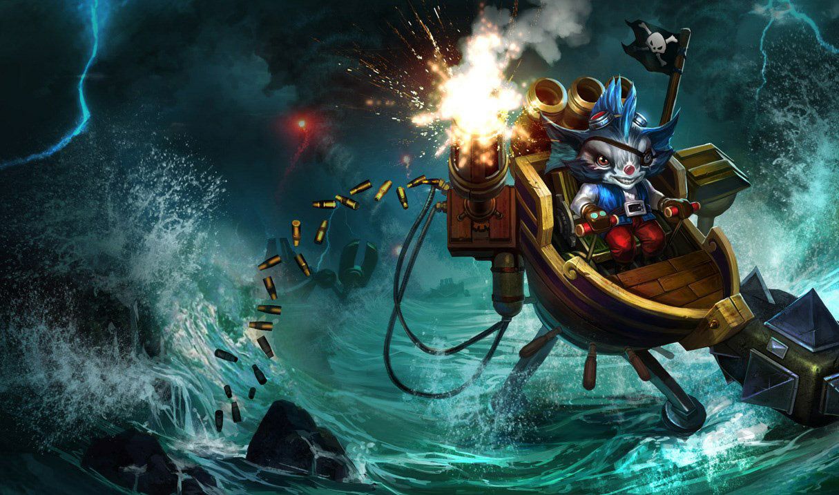 1215x717 ▷【 LoL skin 】 Lodní krysa Rumble / League of Legends Galerie Skiny / skiny videa Rumble