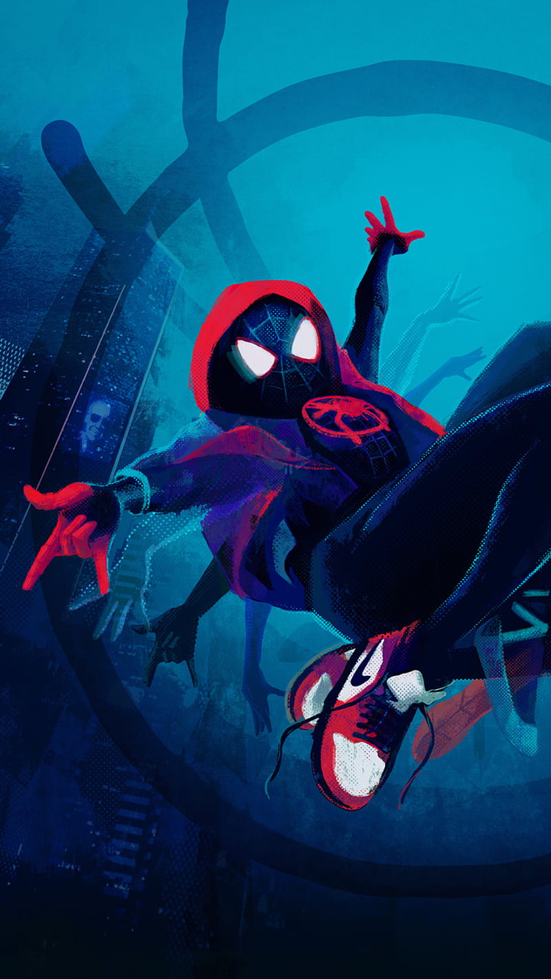 800x1422 Spiderman, spectre, faded, spiderversh, marvel, fanart, peter parker, HD phone wallpaper