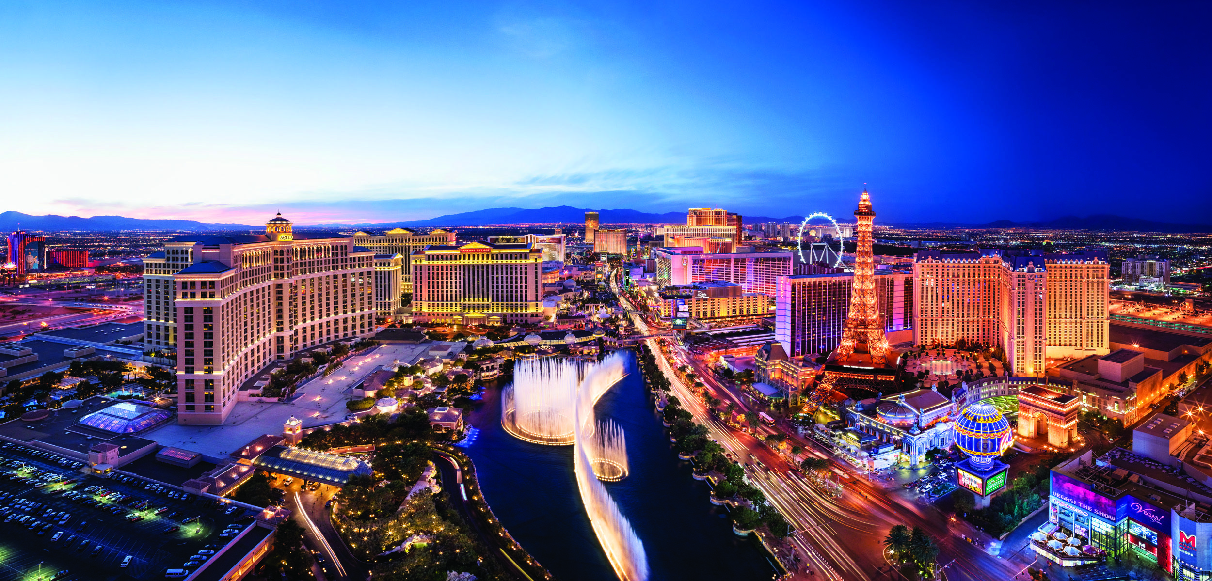2500x1199 Las Vegas Wallpaper