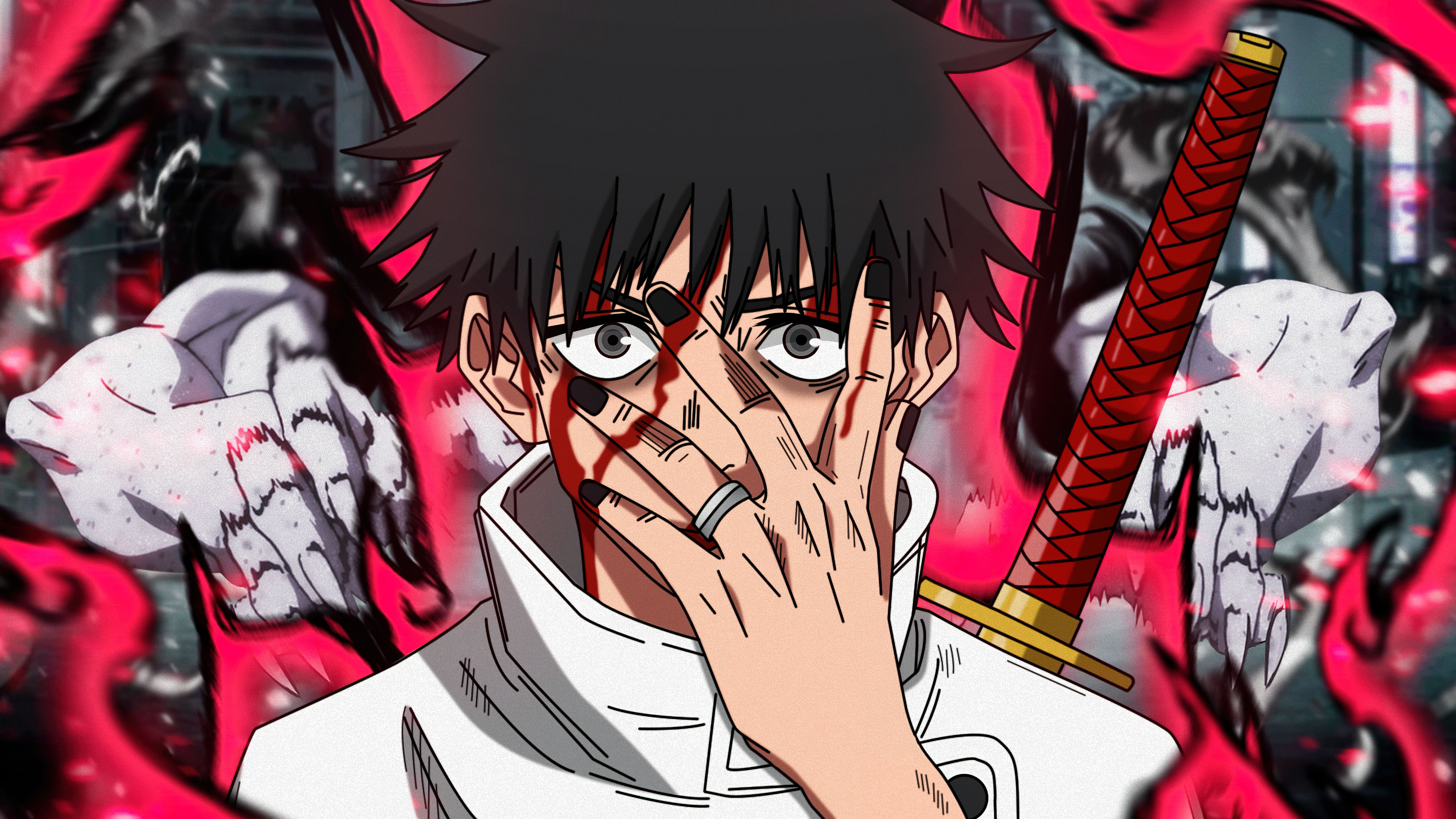 5120x2880 Yuta Okkotsu Wallpaper 4K, Fan Art, Jujutsu Kaisen