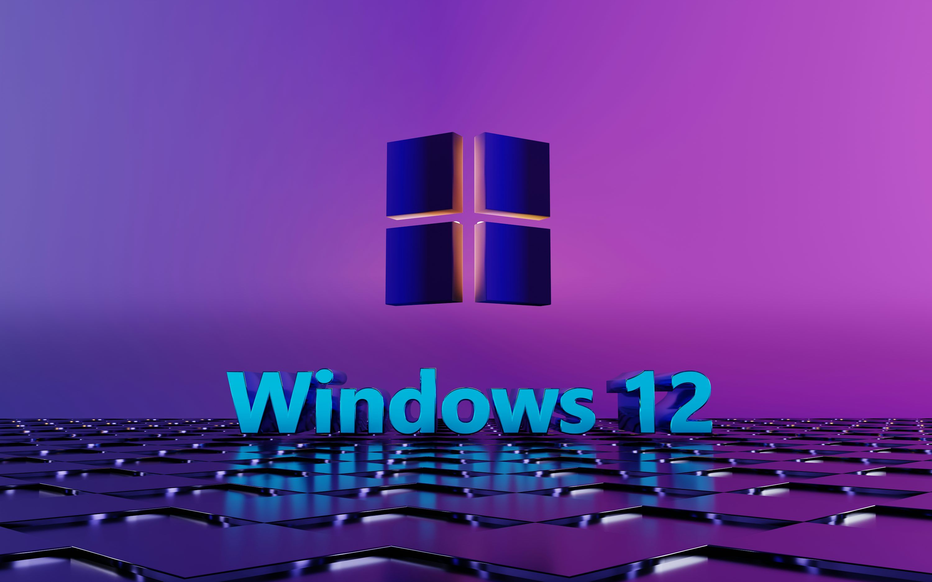 3000x1875 A purple background with the word windows 12 on it photo