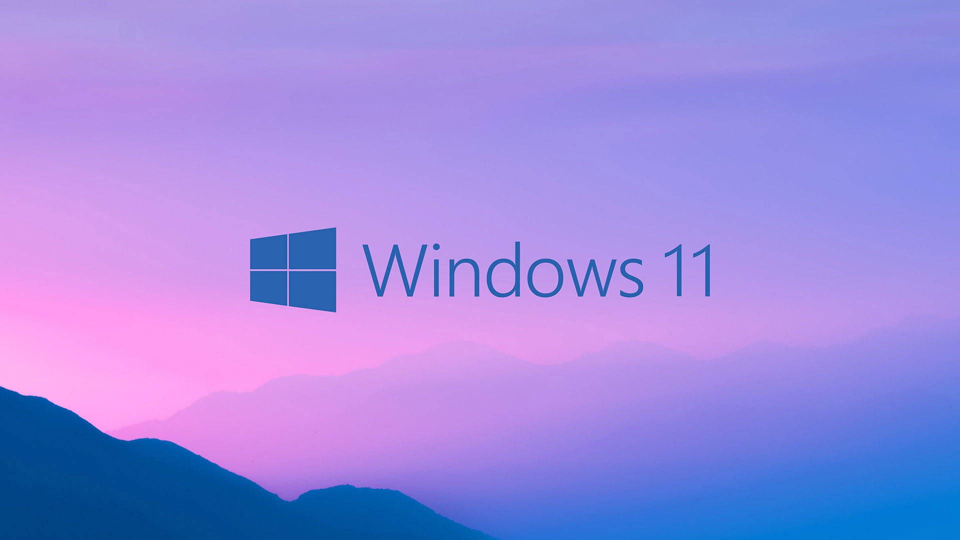 1920x1080 Download Windows 11 Logo On Purple Background Wallpaper