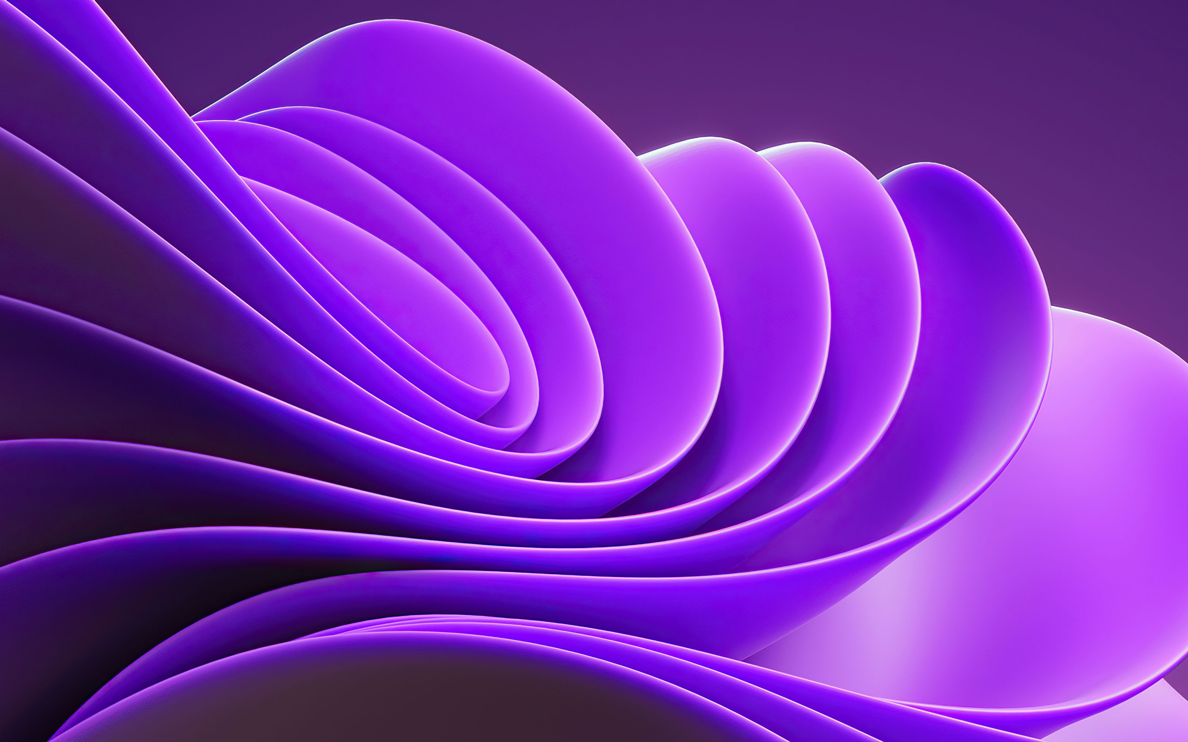 3840x2400 Windows 11 Minimal Purple 4k 4K , HD 4k Wallpaper, Image, Background, Photos and Picture