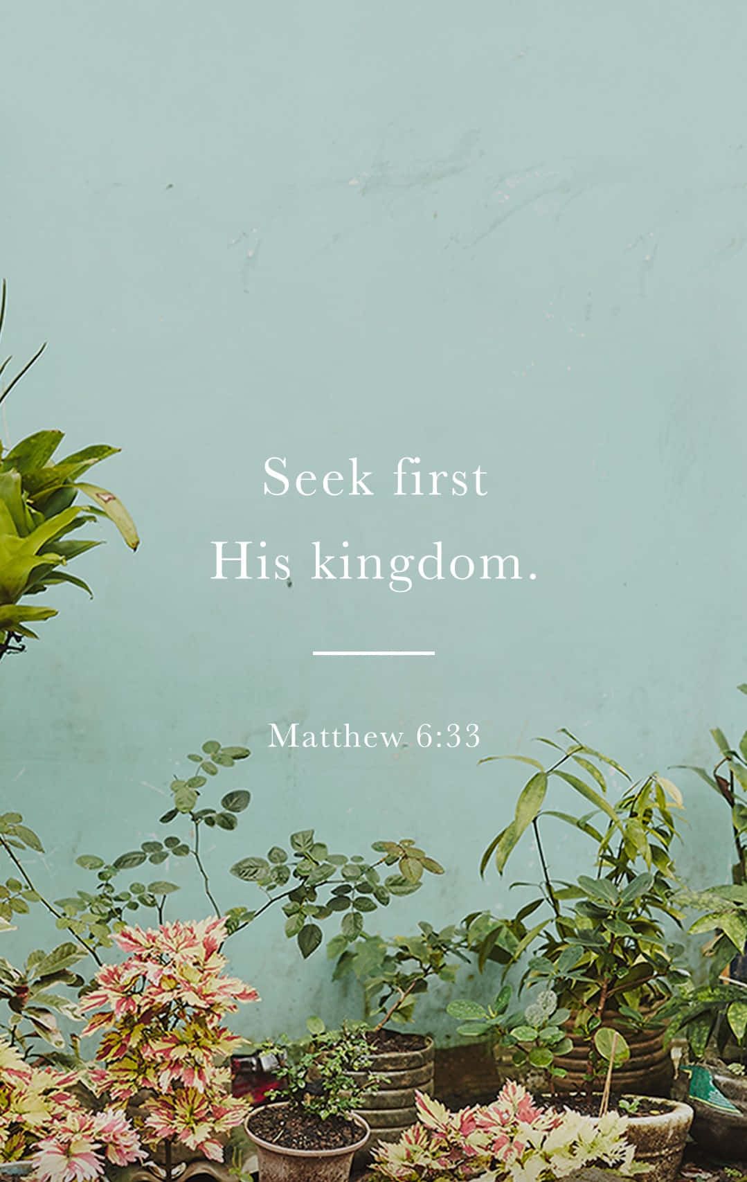 1079x1707 Download Seek First His Kingdom Wallpaper