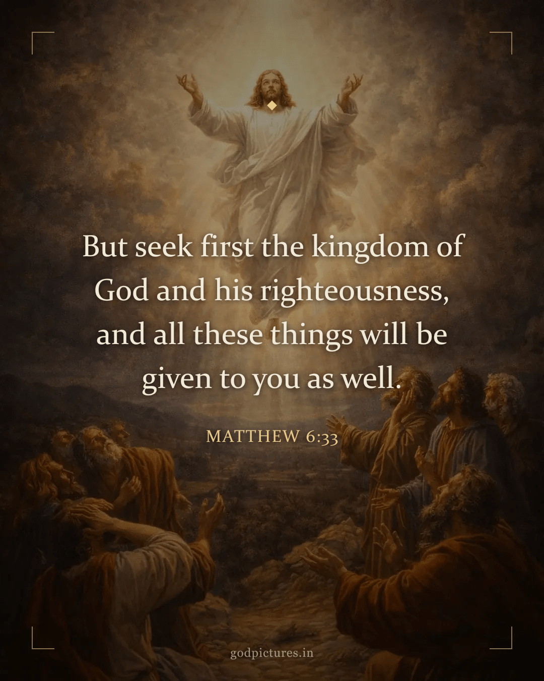 1080x1350 Matthew 6:33 - Seek First the Kingdom of God