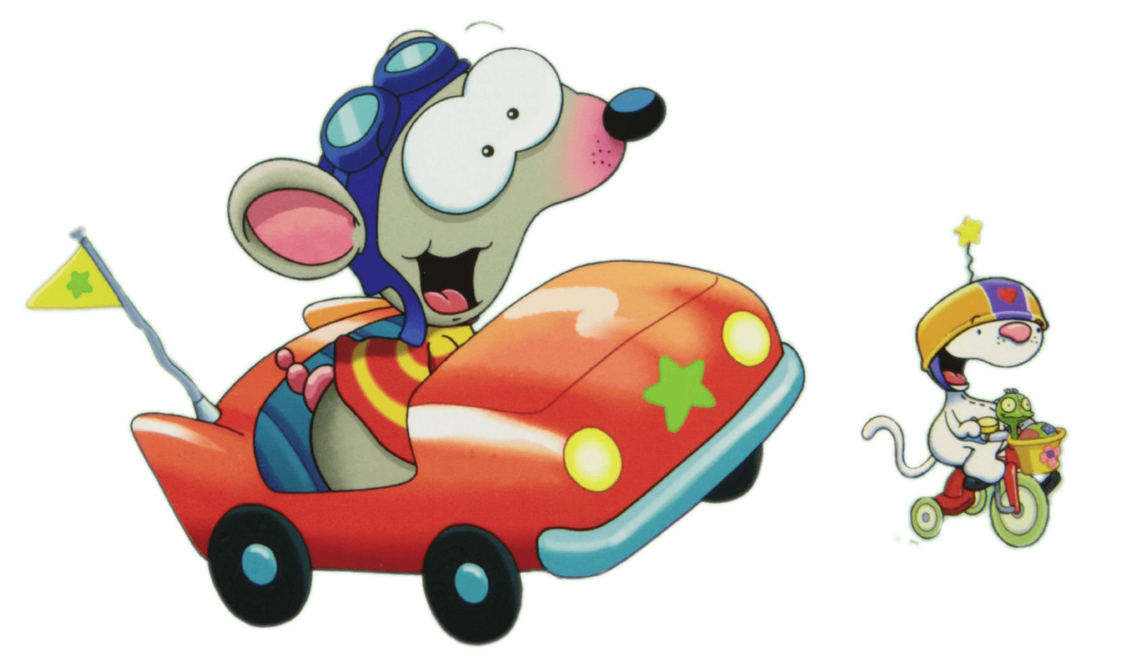 2213x1291 Toopy & Binoo Racing transparent PNG