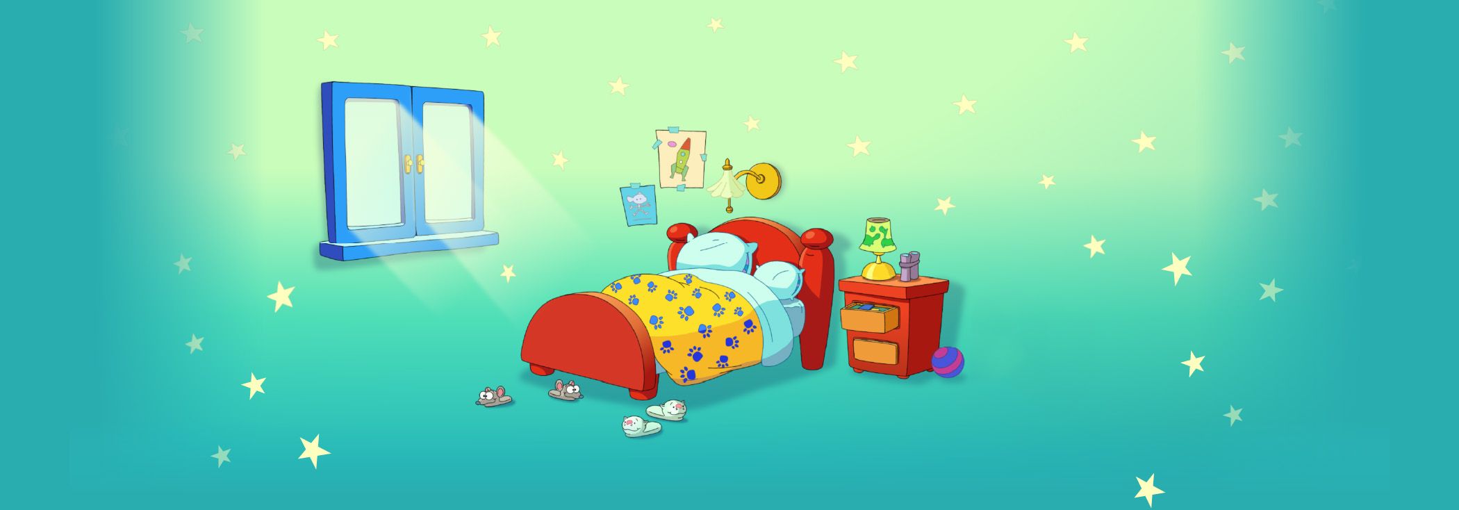 2100x734 Toopy and Binoo Characters. Fun Friends with Big Hearts
