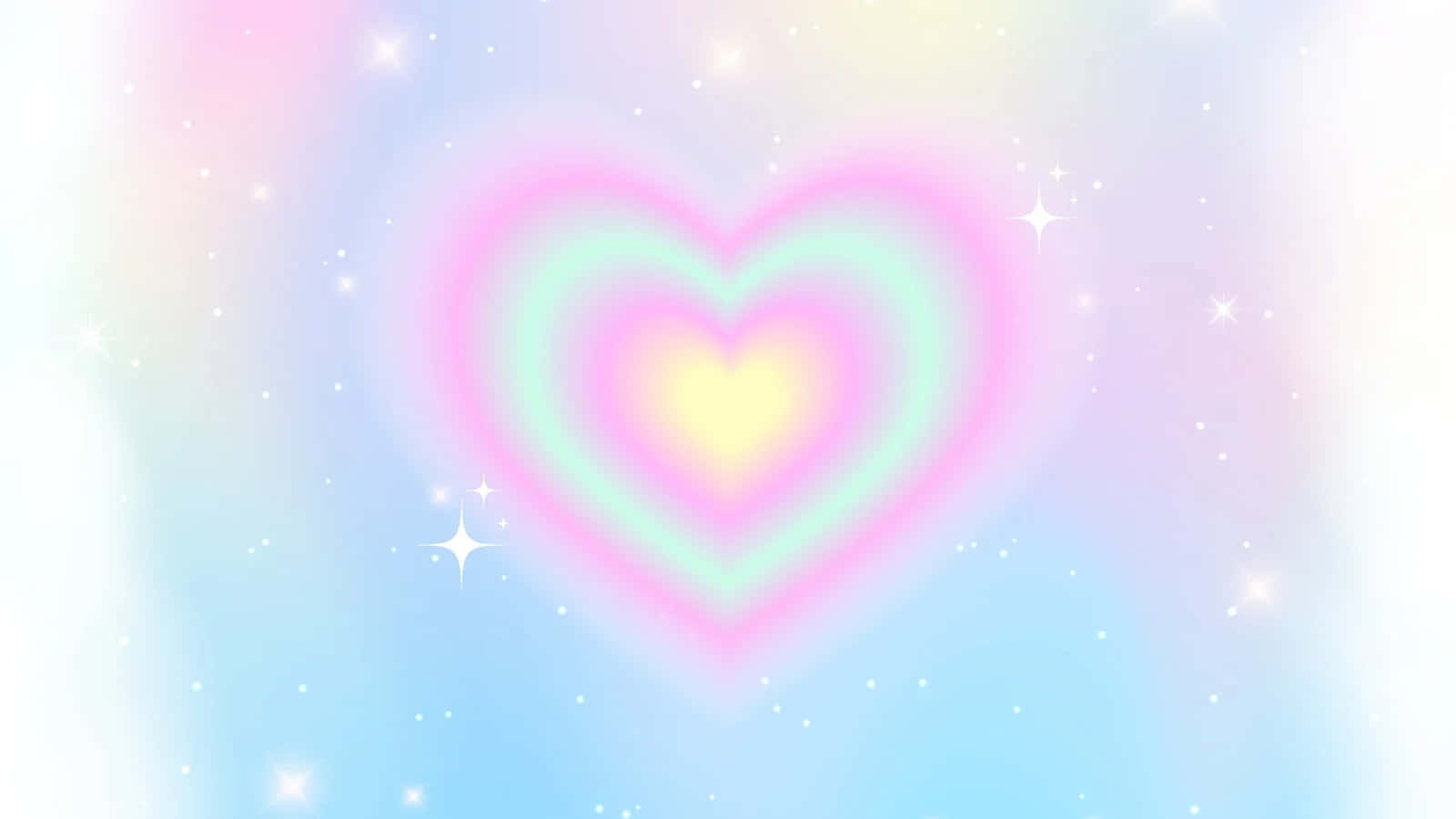 1600x900 Heart Aura Laptop Wallpaper