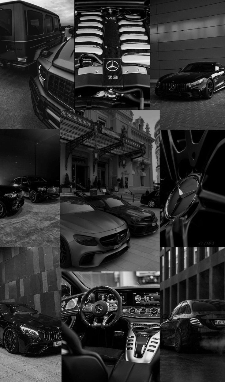 735x1246 Mercedes Benz dark aesthetic wallpaper