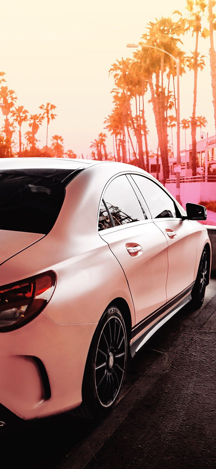720x1560 Aesthetic Mercedes Inside Parking Garage 4K phone Wallpaper