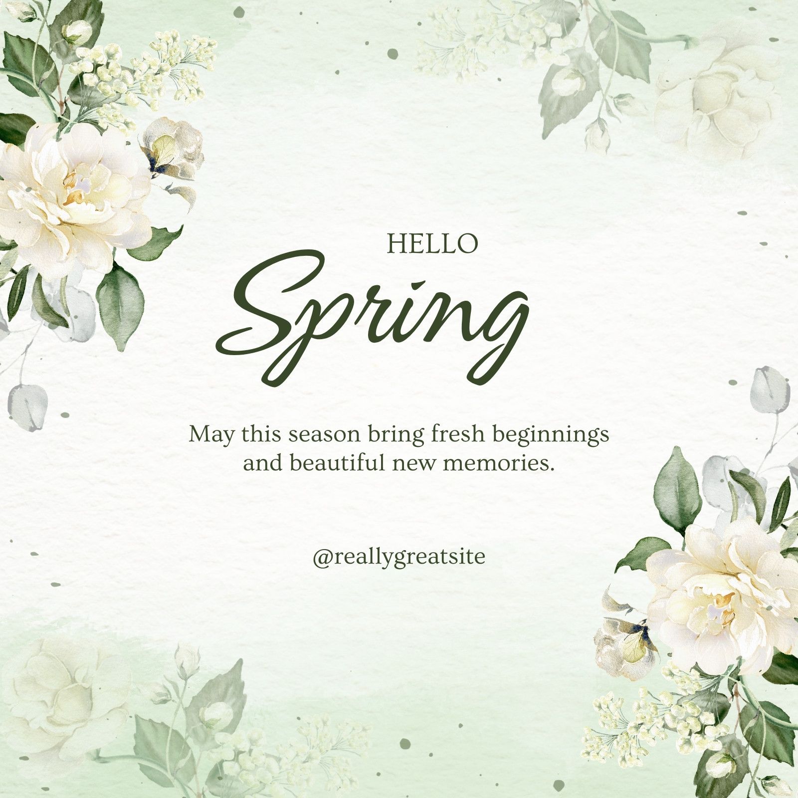 1600x1600 Free and customizable spring flower wallpaper templates