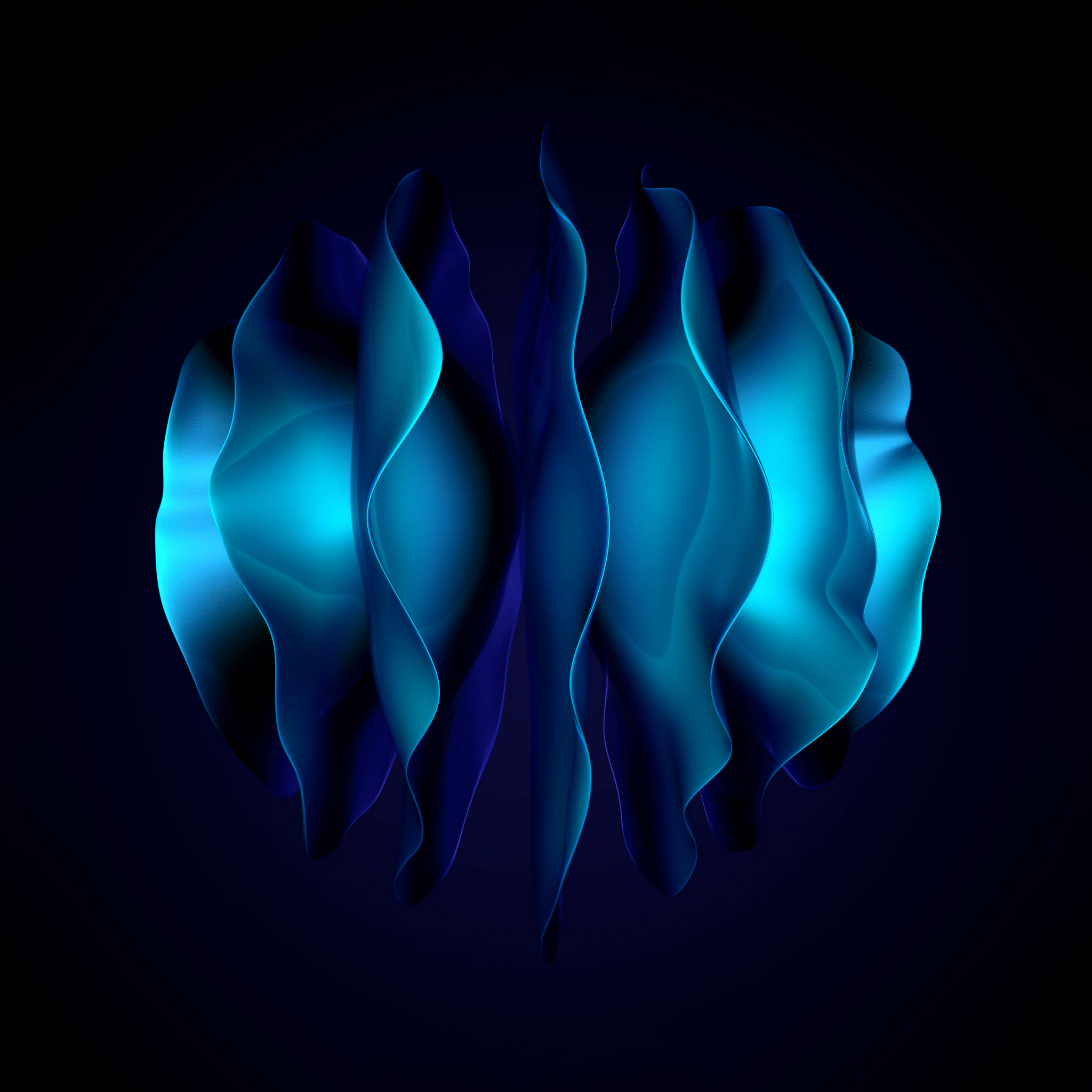 2048x2048 Blue abstract Wallpaper 4K, Huawei Mate X Stock