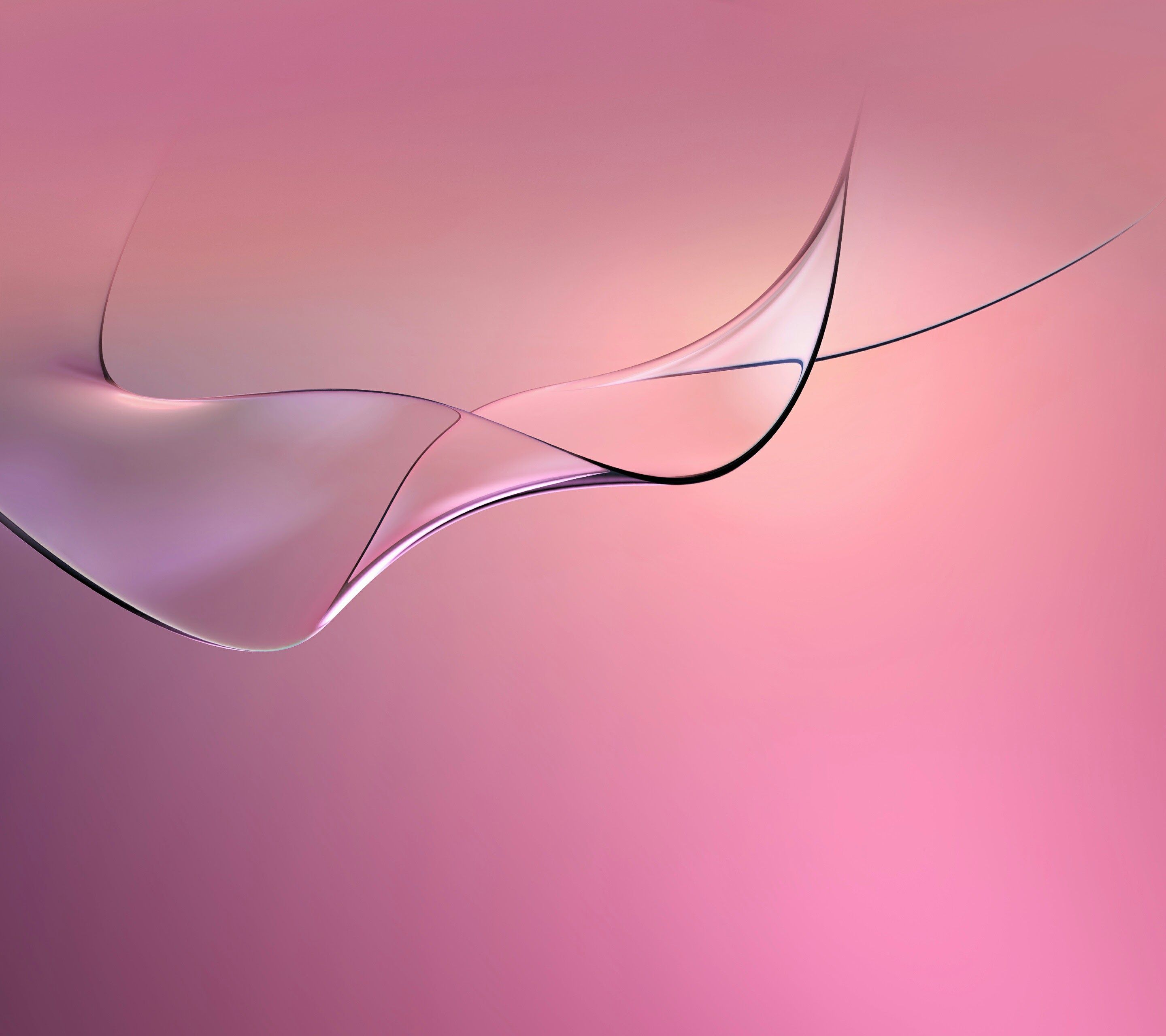 2880x2560 Huawei Mate 9 Pink Abstract Glass Stock