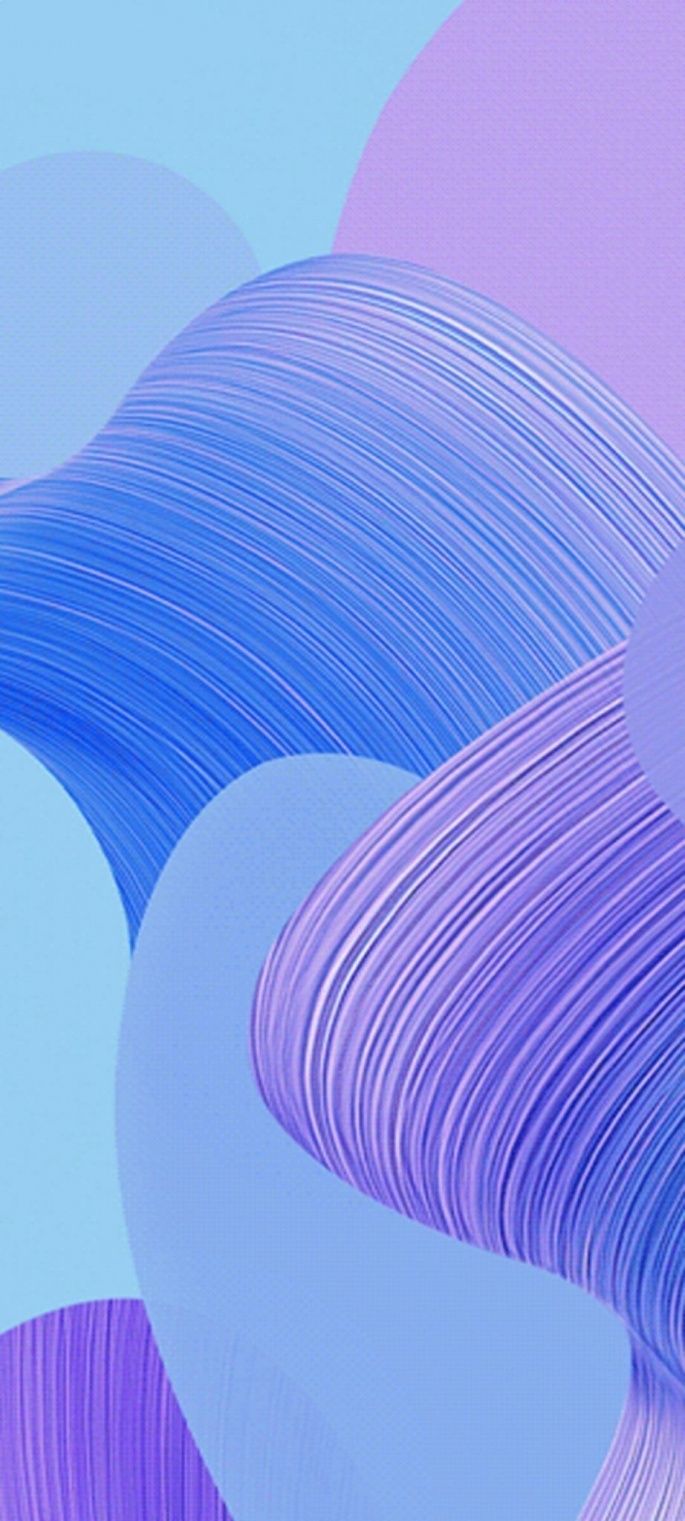 685x1521 8K Huawei Honor HarmonyOS Google AndroidOS EMUI Emotion Ui Stock Default Purple And Blue Lines Abstract