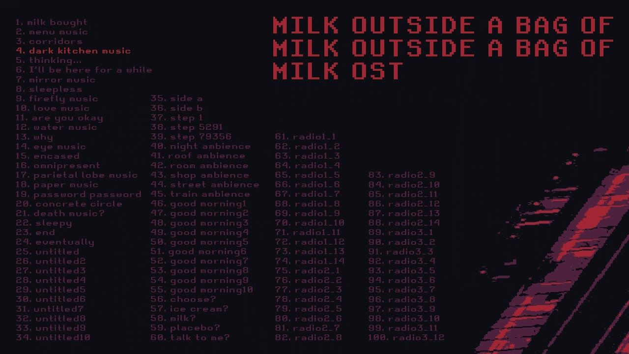 1280x720 Milk outside a bag of milk outside a bag of milk extended soundtrack