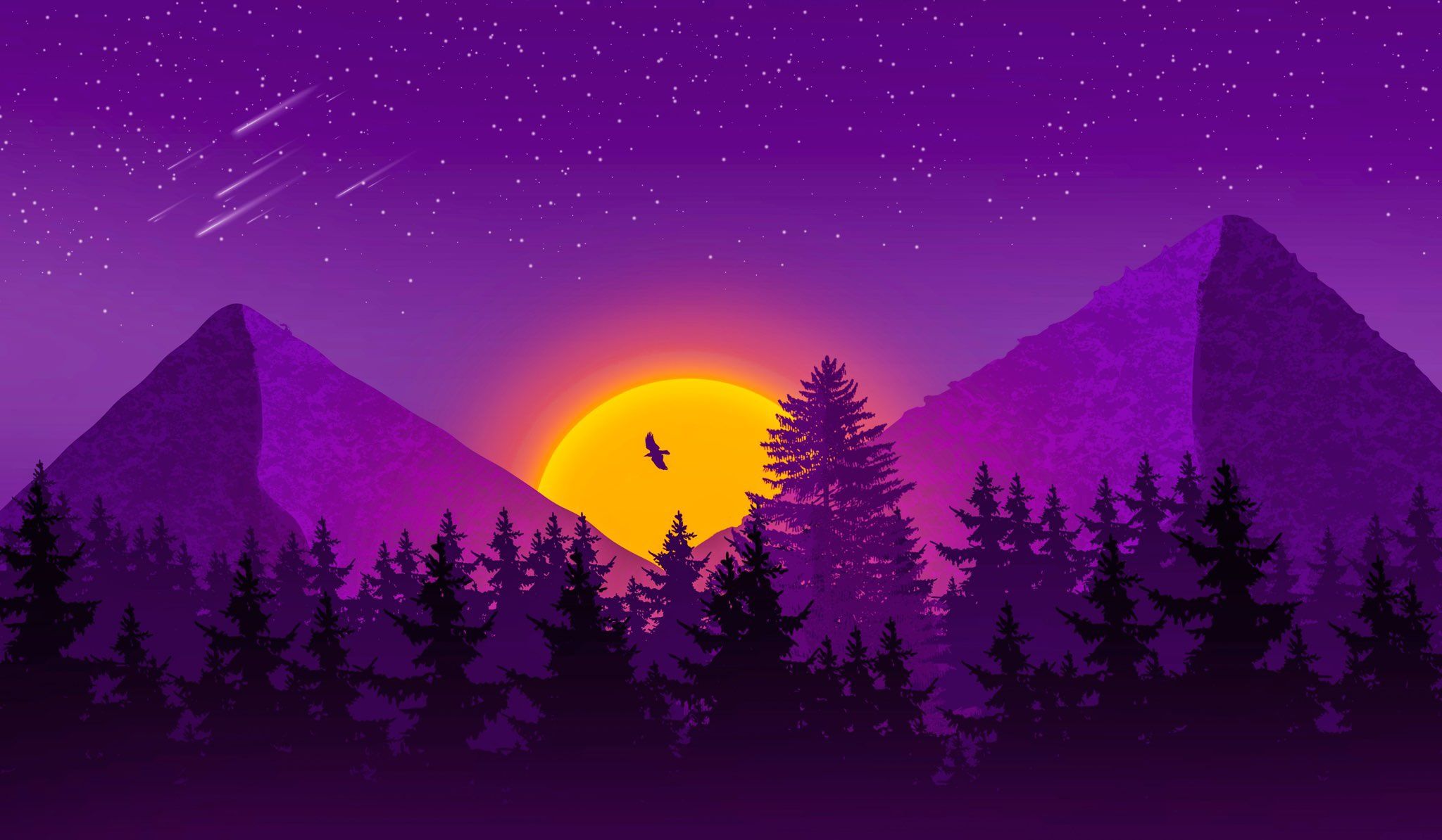 2048x1194 Purple Mountain Reverie