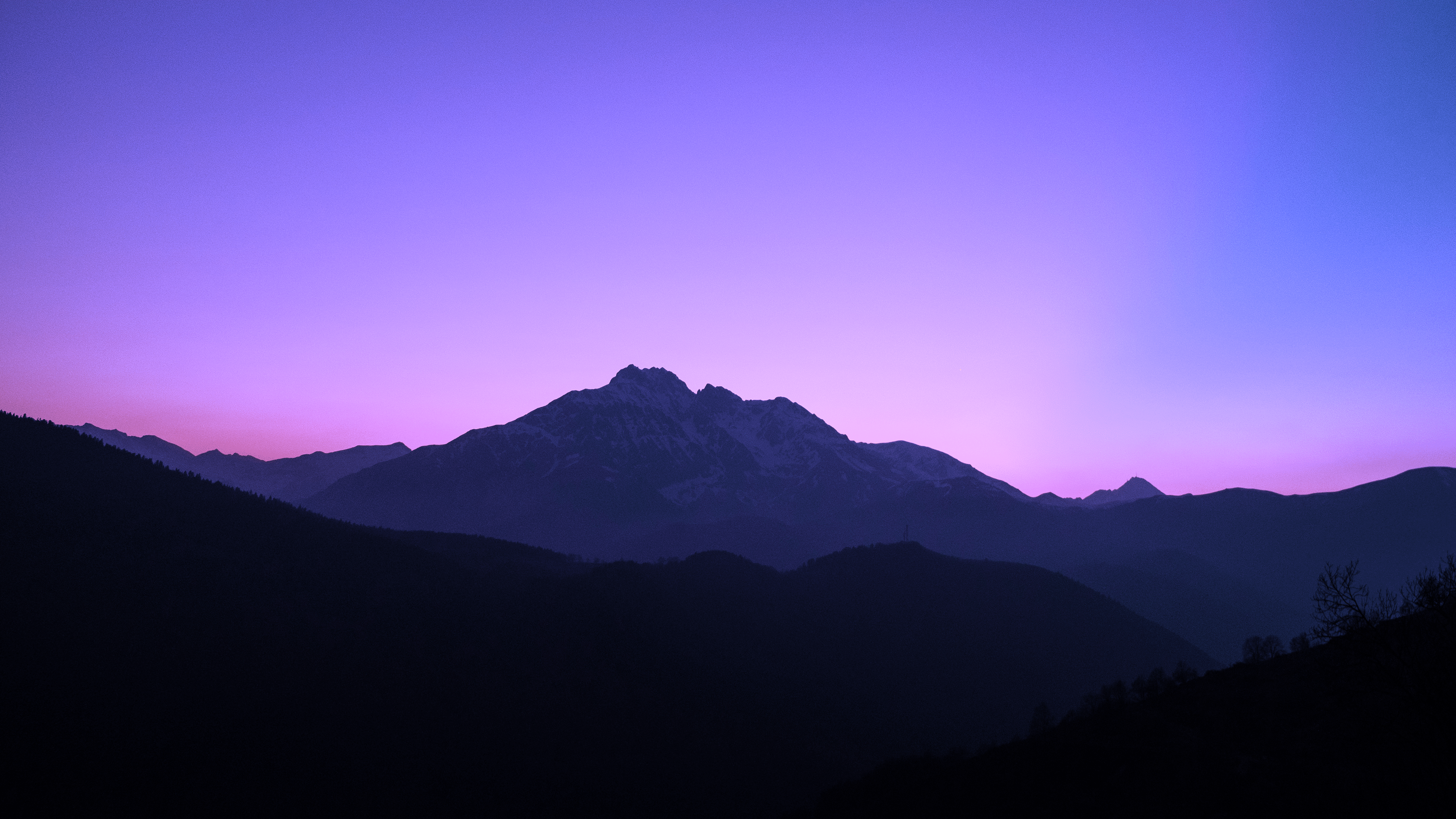 3840x2160 Colorful Purple Mountains ( 3840 x 2160)
