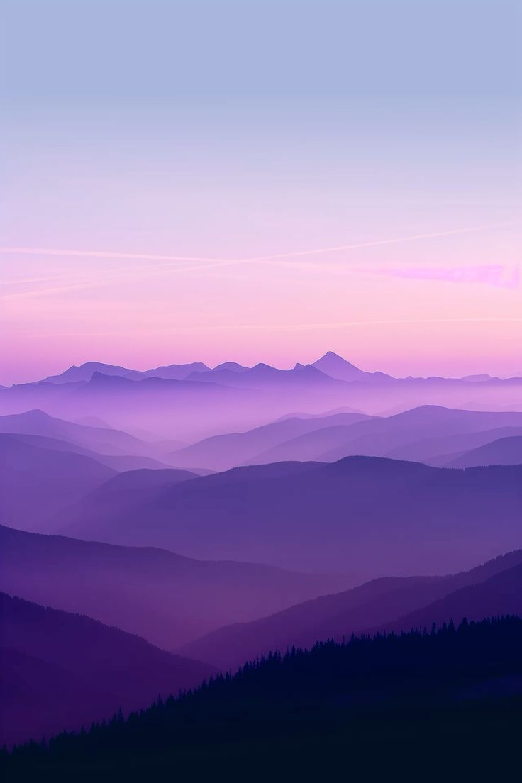 736x1104 Purple mountain wallpaper