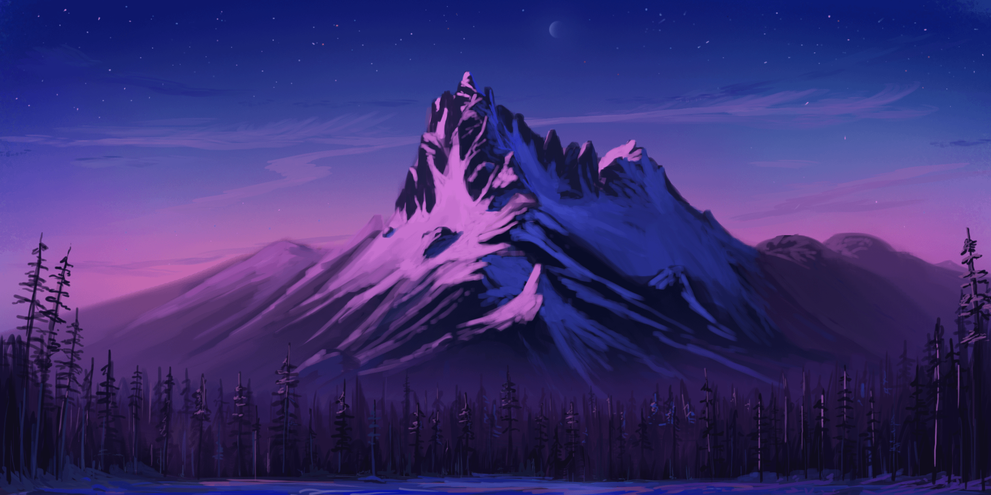 2000x1000 Purple Mountains