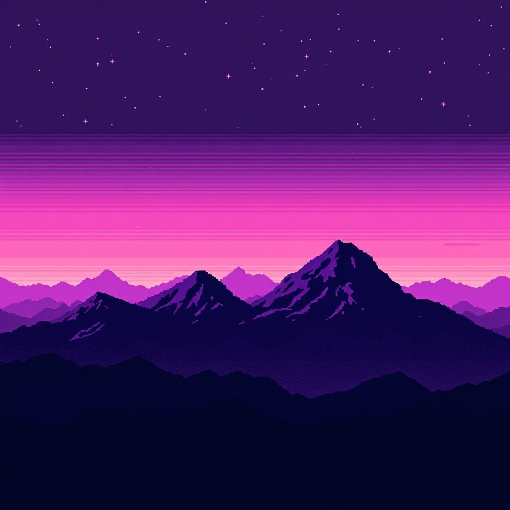 1024x1024 Free Purple Mountain Dreams Image, Mountains, Purple