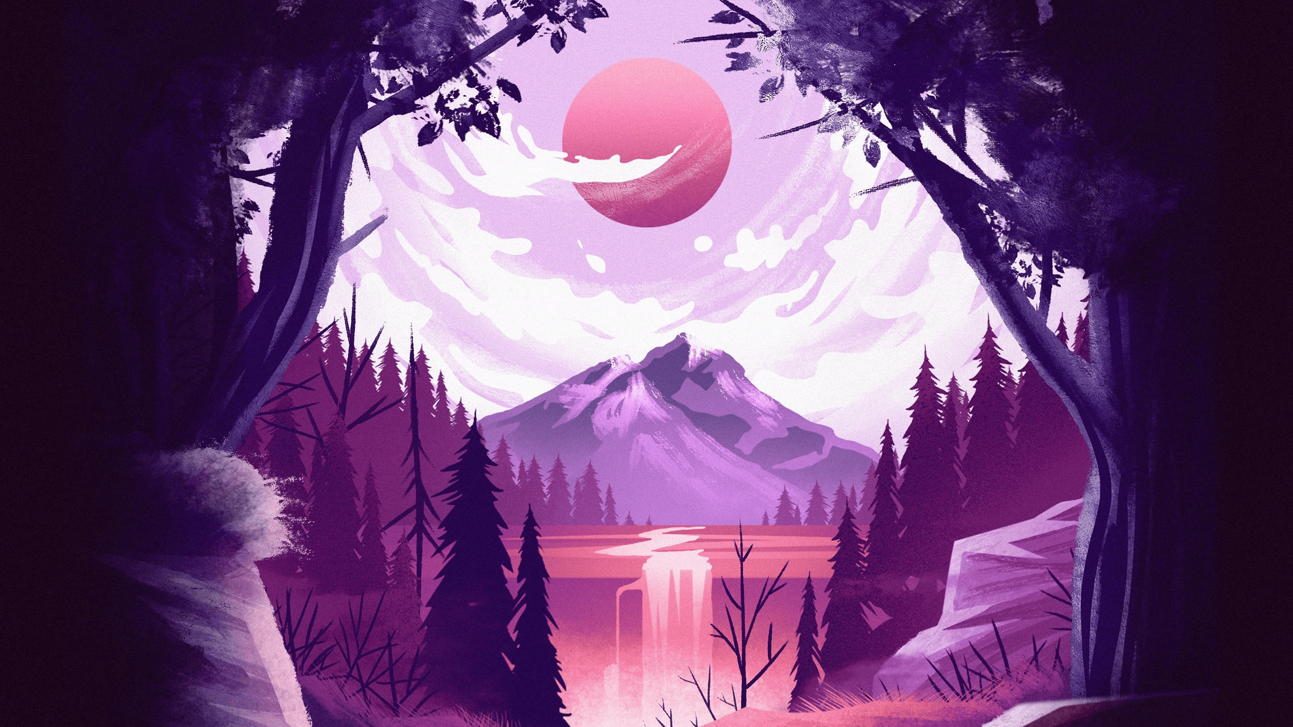 2560x1440 Purple Mountains [2560x1440]