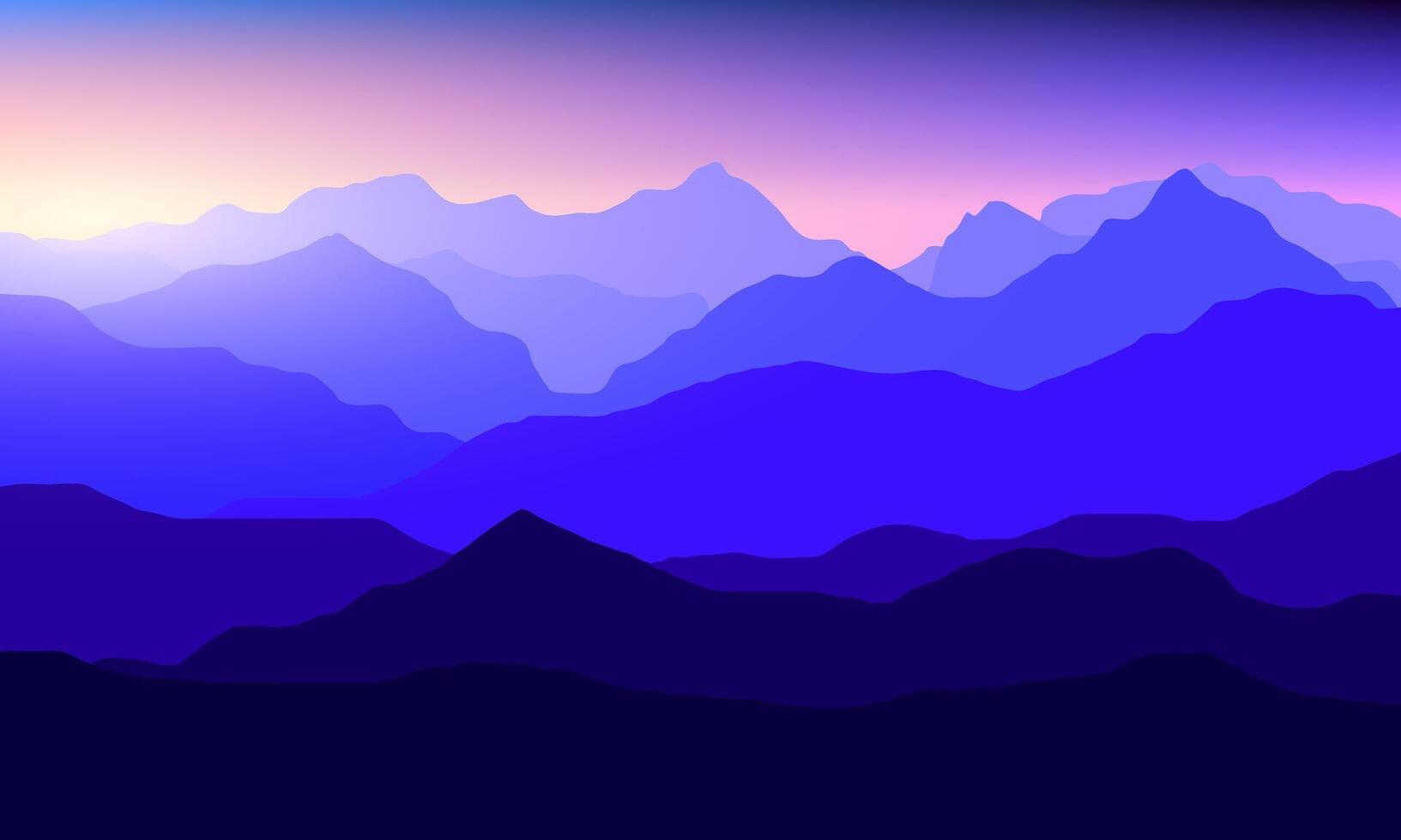 1633x980 Stunning Purple Mountain Landscape at Sunrise