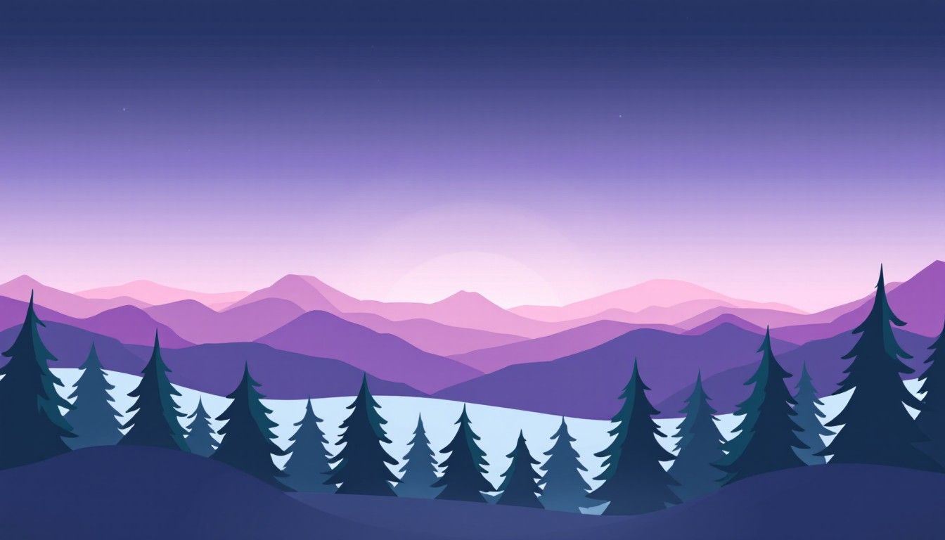 1344x768 Free Purple Mountain Twilight Image, Mountains, Purple