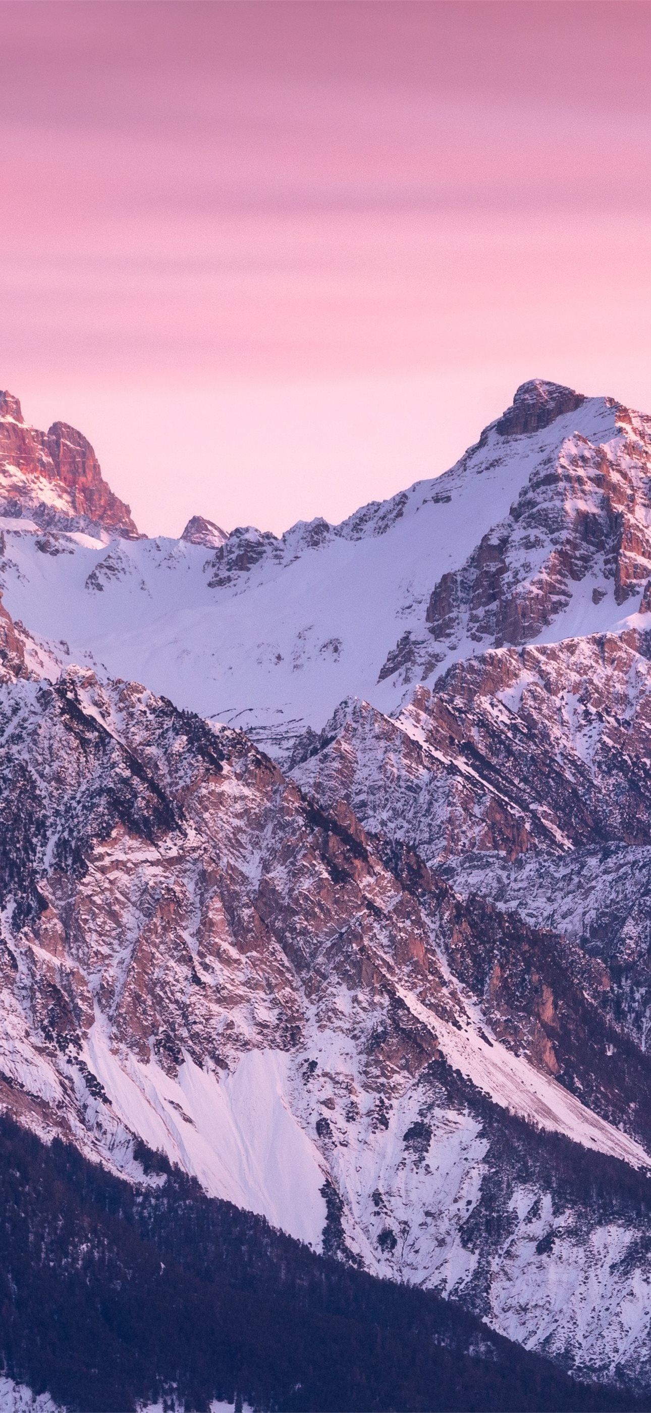 1290x2796 in the purple mountains and sky iPhone Wallpaper Free Download