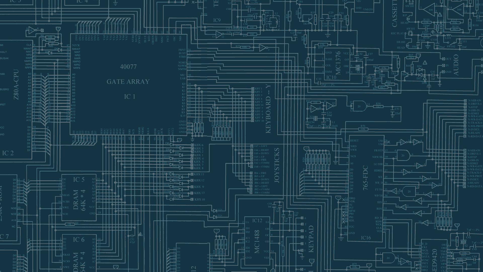 1920x1080 Computer Circuit Wallpaper