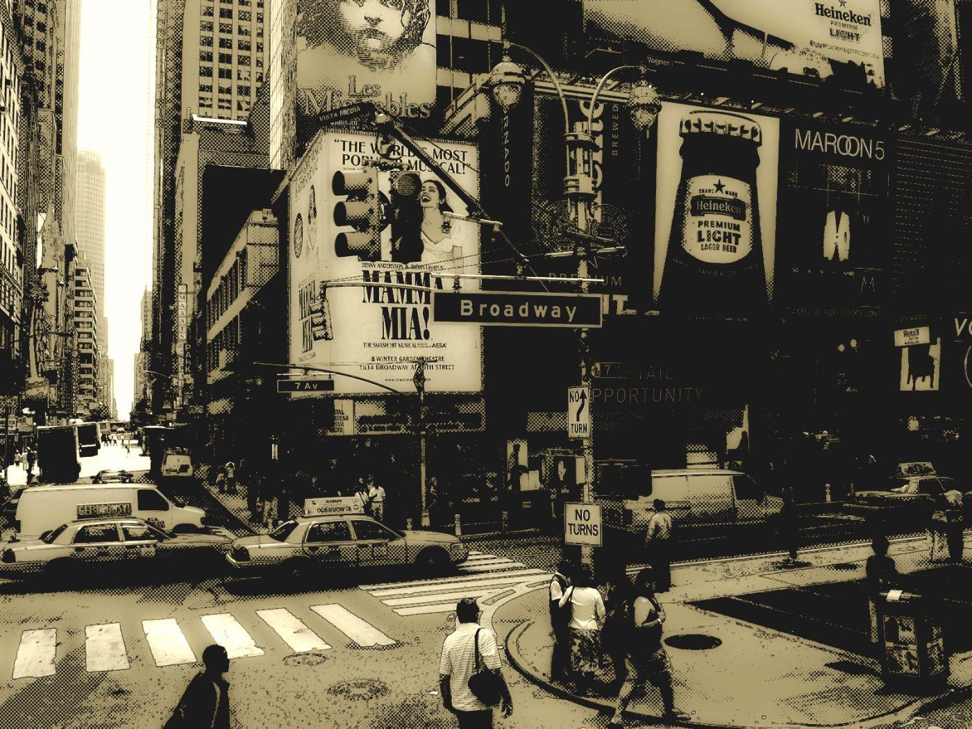 1400x1050 Broadway, New York Desktop wallpaper 1400x1050