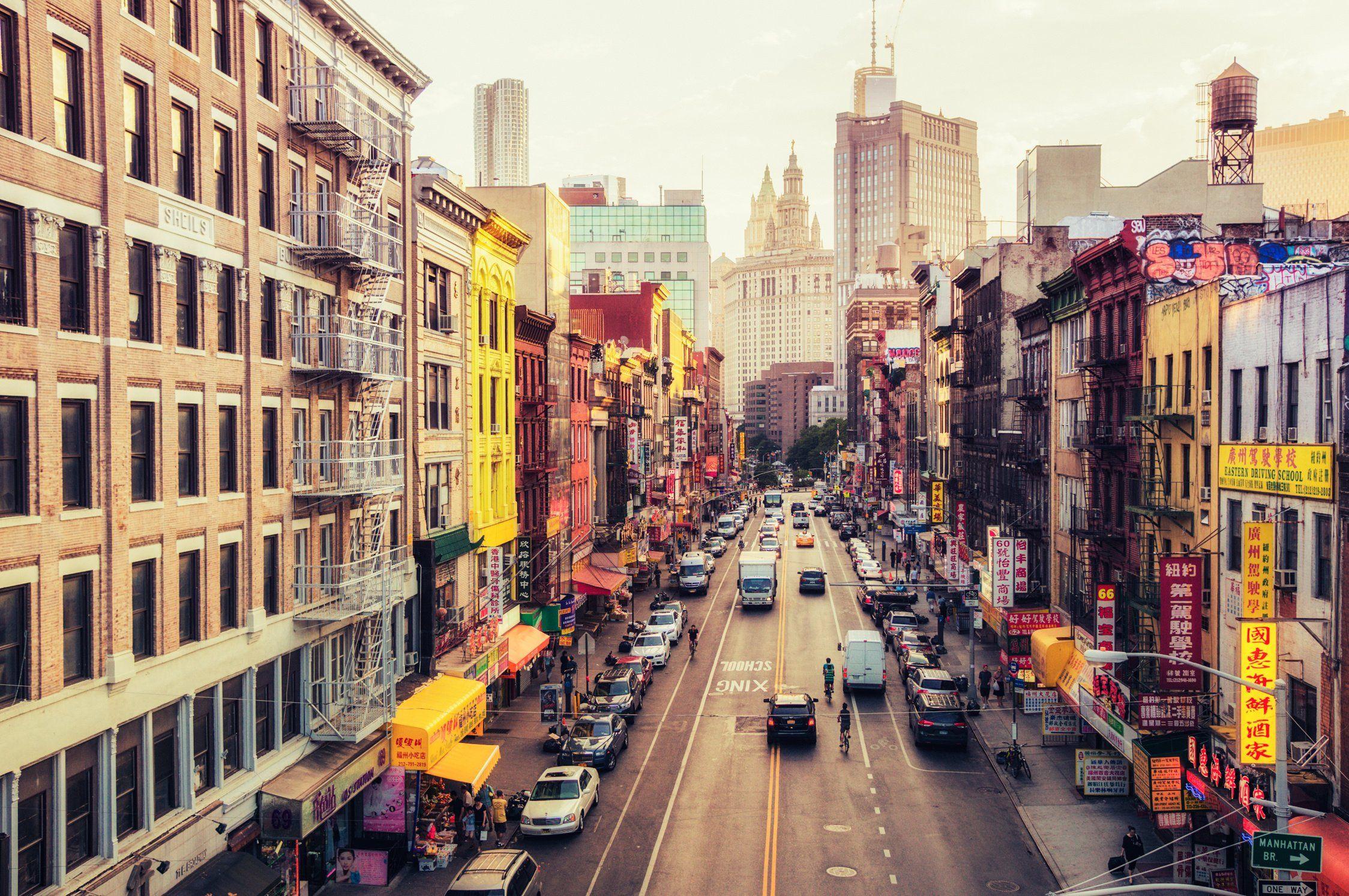 2248x1494 New York City Streets Chinatown East Broadway wallpaper