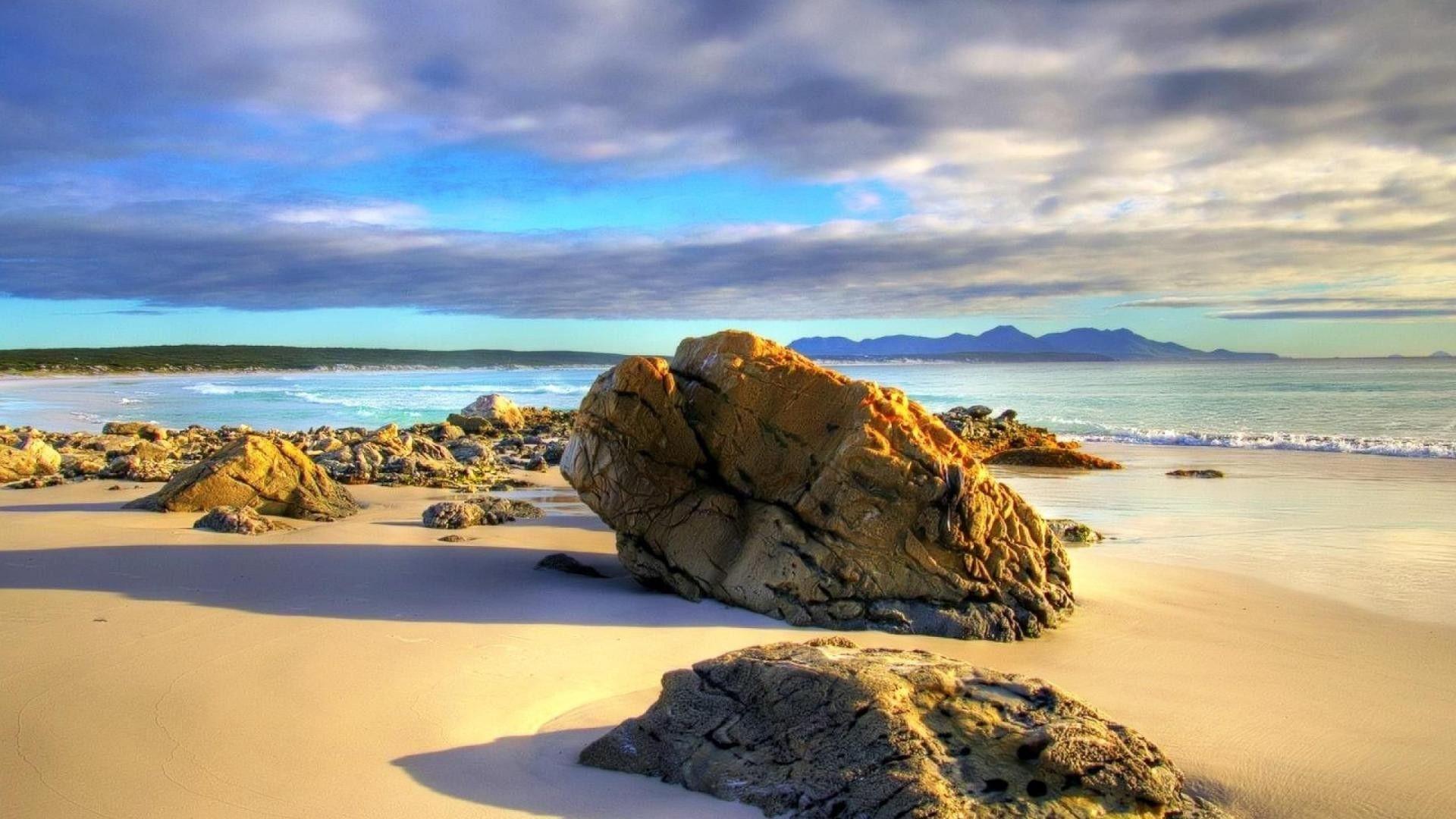 1920x1080 Beaches: Australia National Oceania Beach Sea Fitzgerald Geography