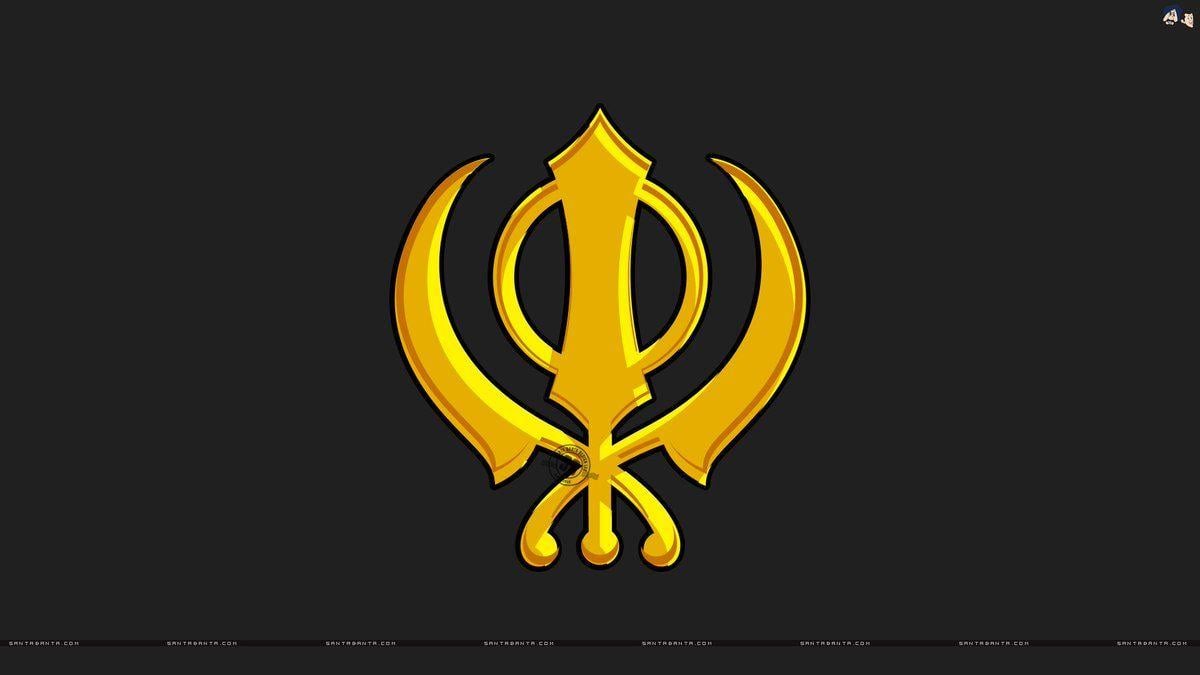 Khanda is the Symbol of Sikhisma Tragic Date for All Sikhs 1984 Fire in  the Background Stock Illustration  Illustration of sacred amritsar  120913794