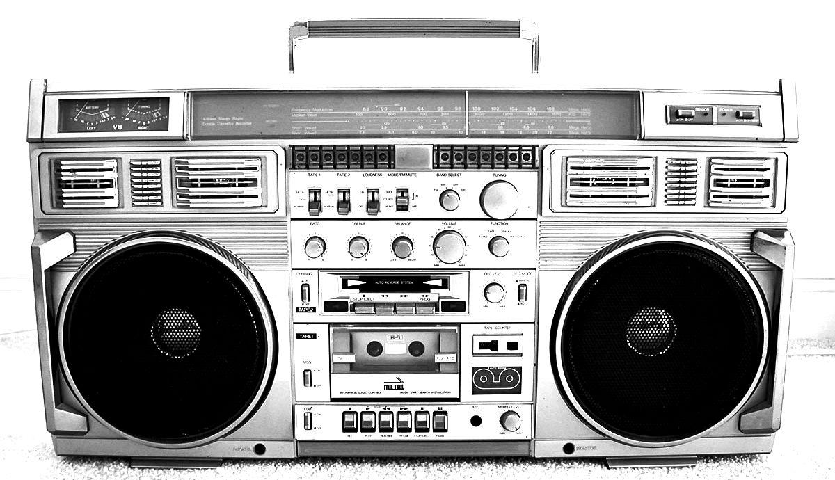 1200x690 Old School Boombox Wallpaper