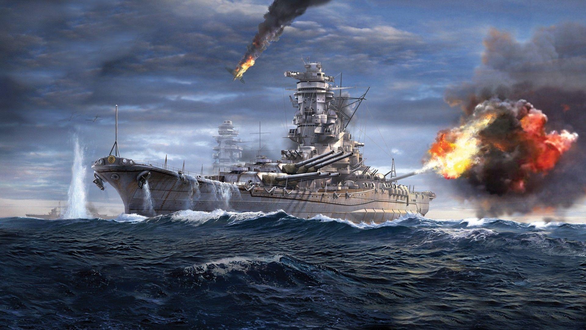 1920x1080 Warships Wallpaper