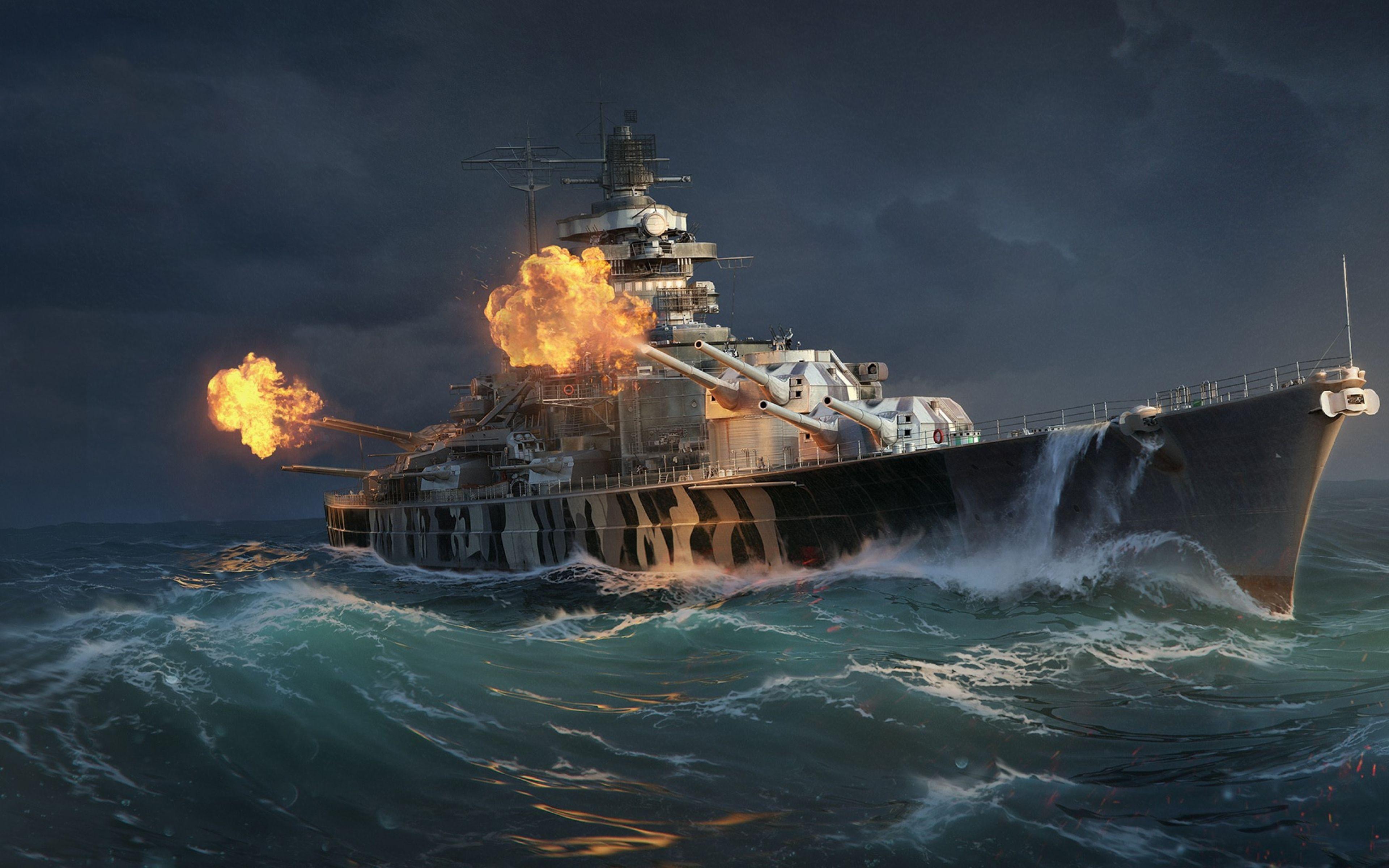 3840x2400 World of Battleships Wallpaper