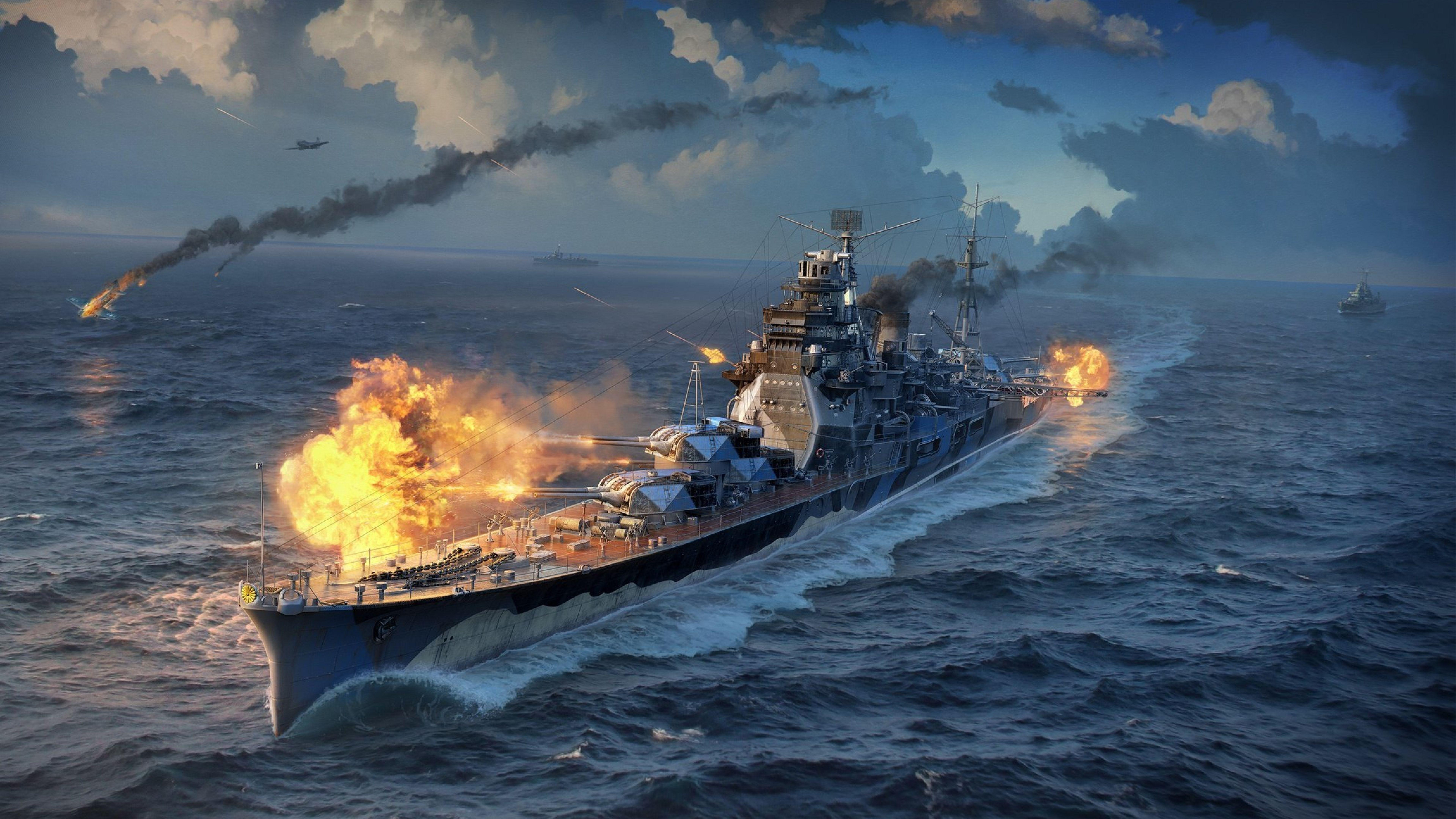 7680x4320 World Of Warships (WOWS) 8K Wallpaper, HD Games 4K